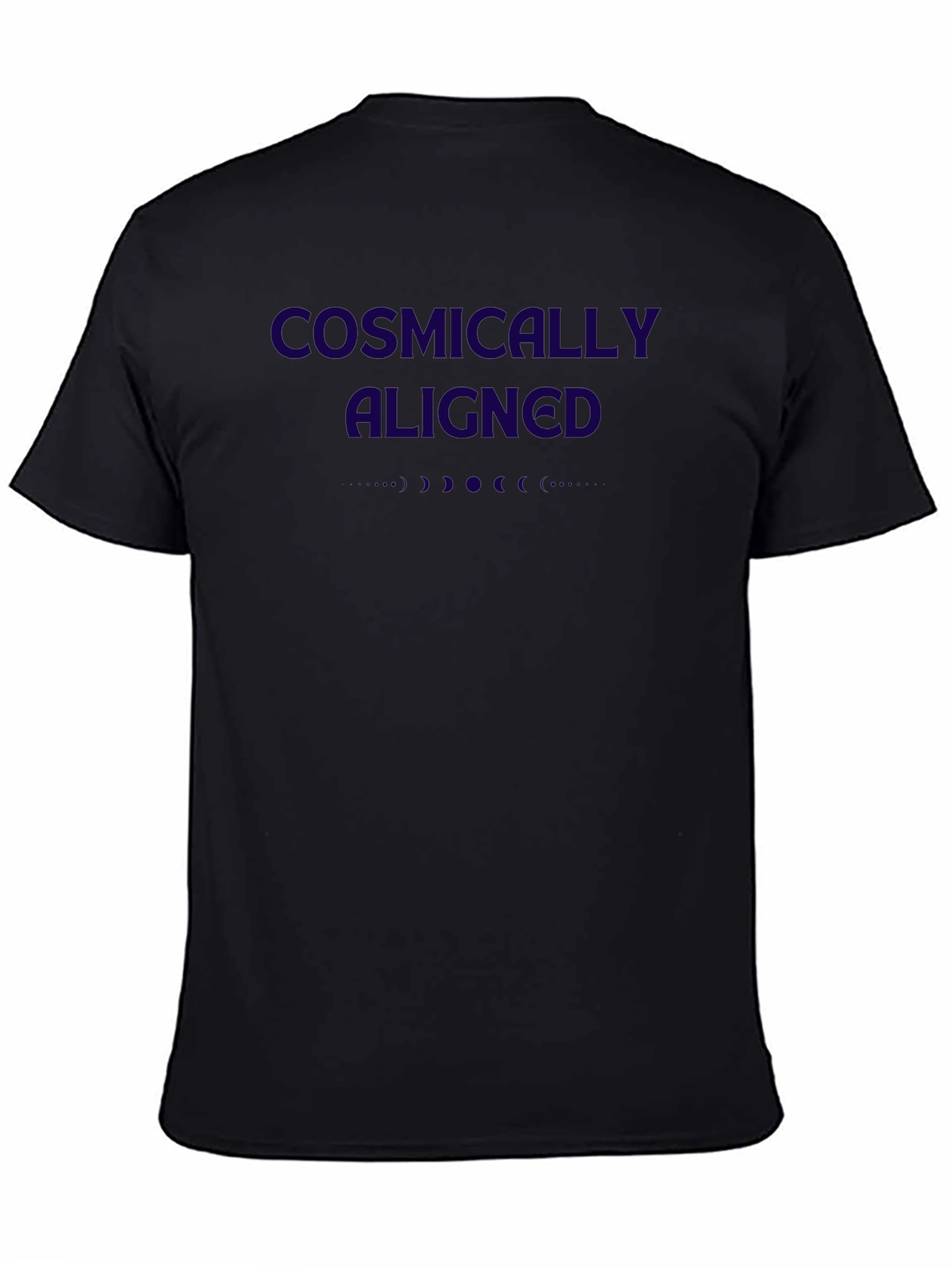 Cosmically Aligned Black Graphic Tee