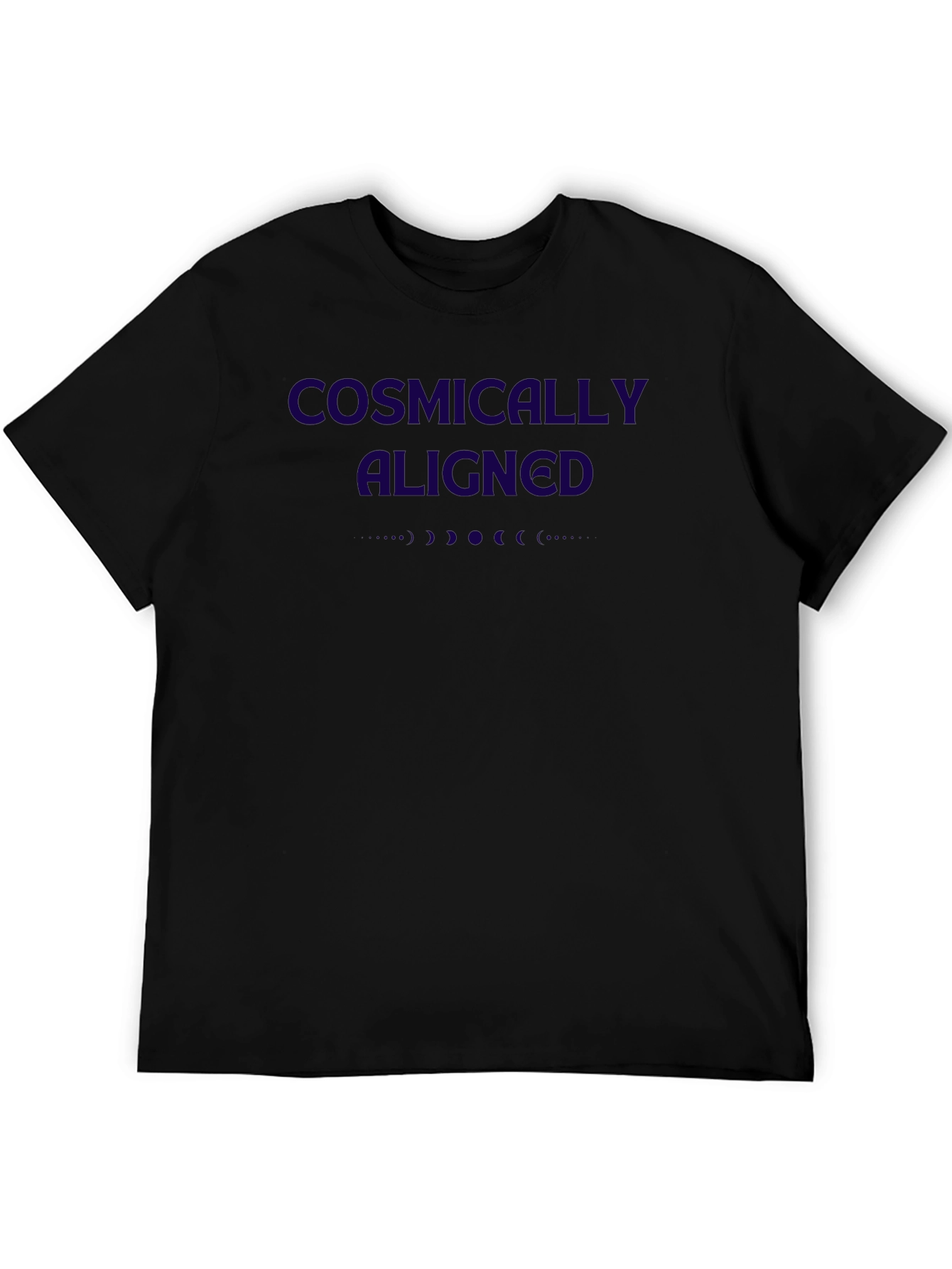 Cosmically Aligned Black Graphic Tee