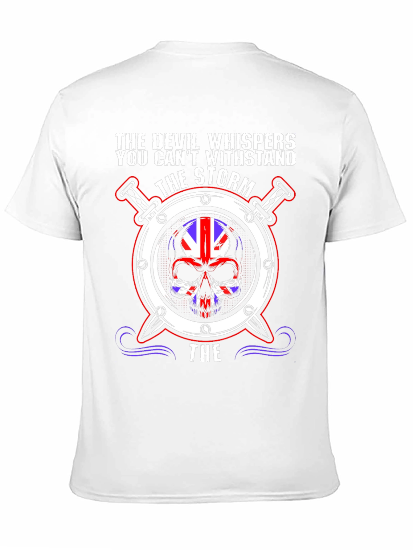 Devil Whispers Storm Skull T-Shirt