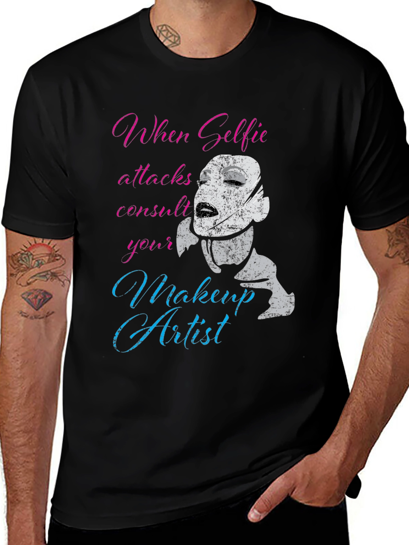 Funny Makeup Artist Graphic Tee
