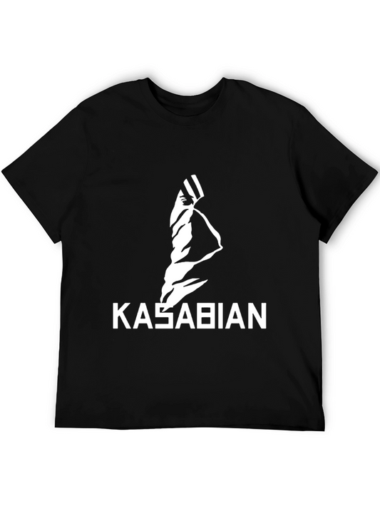 Kasabian Band Graphic Tee - Black Cotton T-Shirt