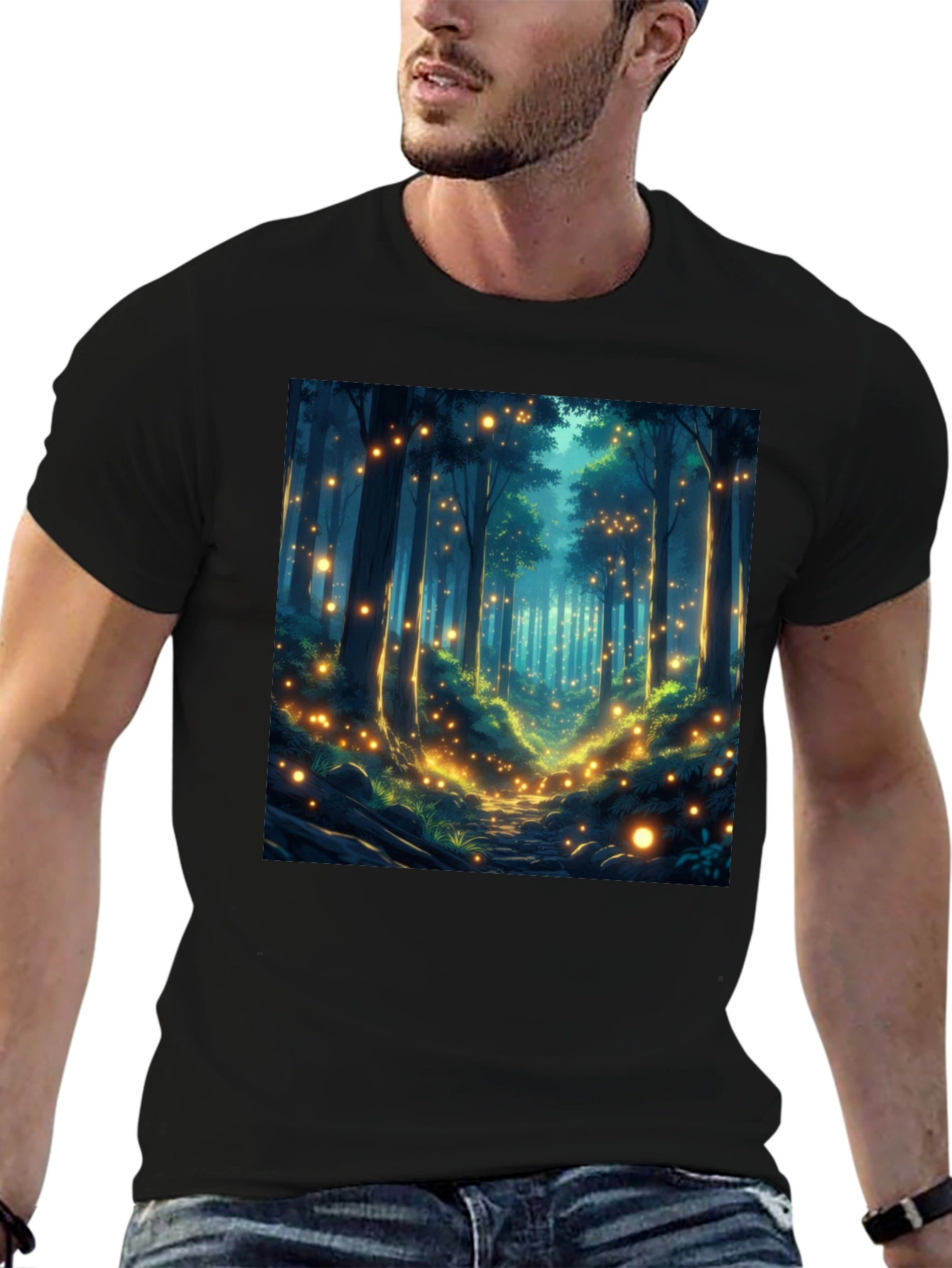 Enchanted Forest T-Shirt - Mystical Woodland Design