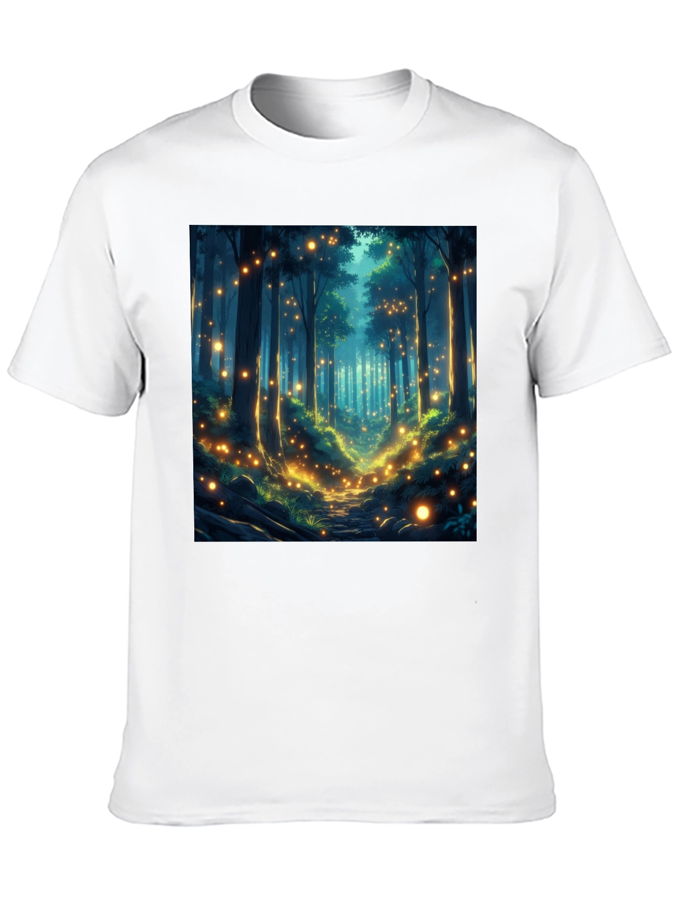 Enchanted Forest T-Shirt - Mystical Woodland Design