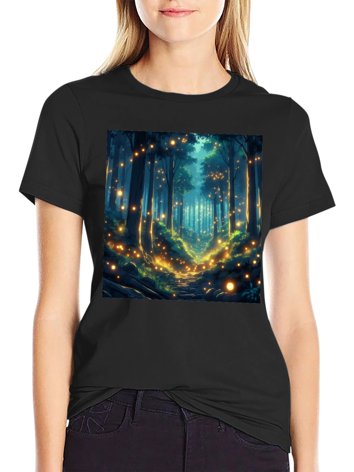 Enchanted Forest T-Shirt - Mystical Woodland Design