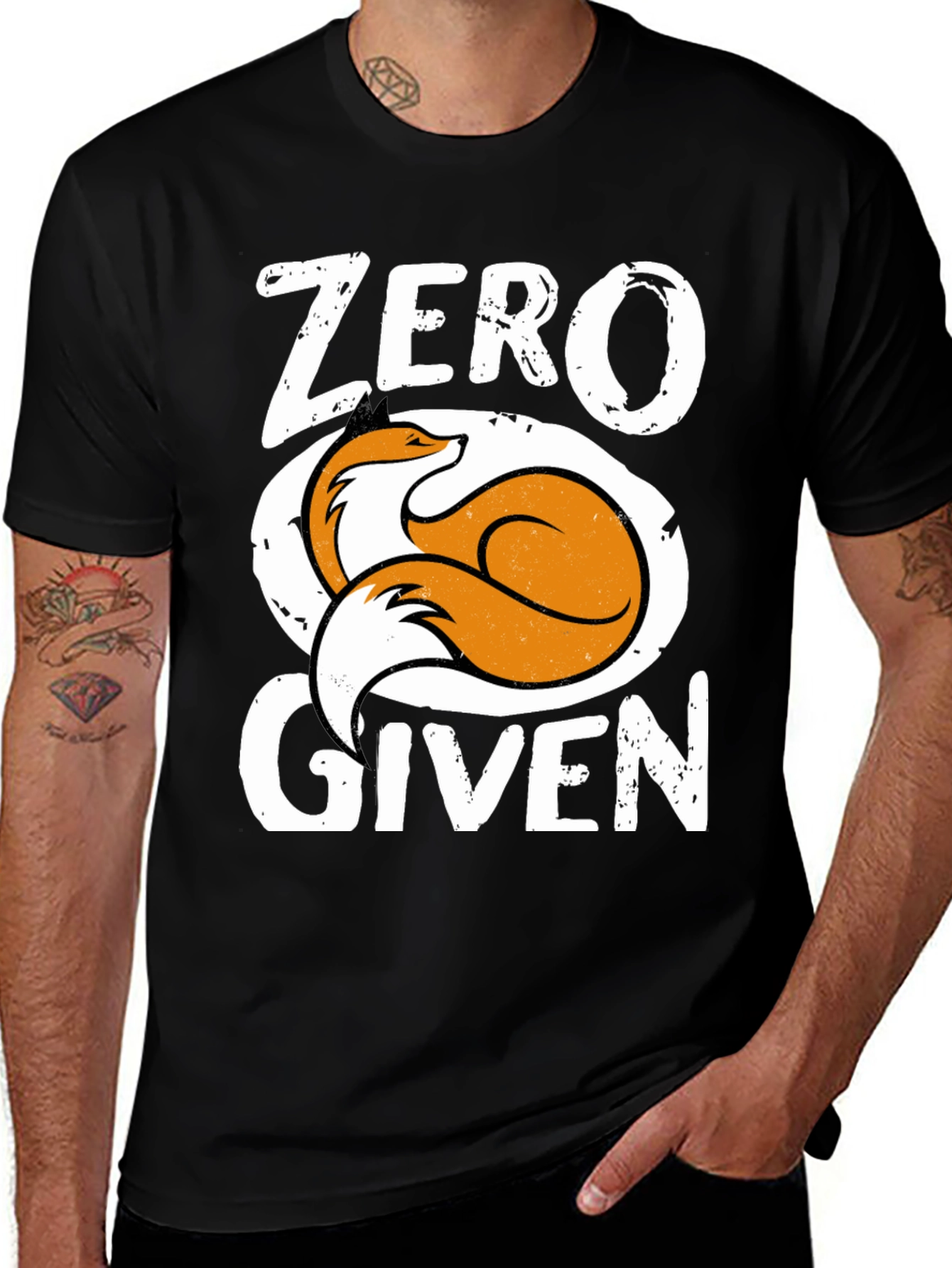 Zero Fox Given Graphic T-Shirt - Mens Black Tee