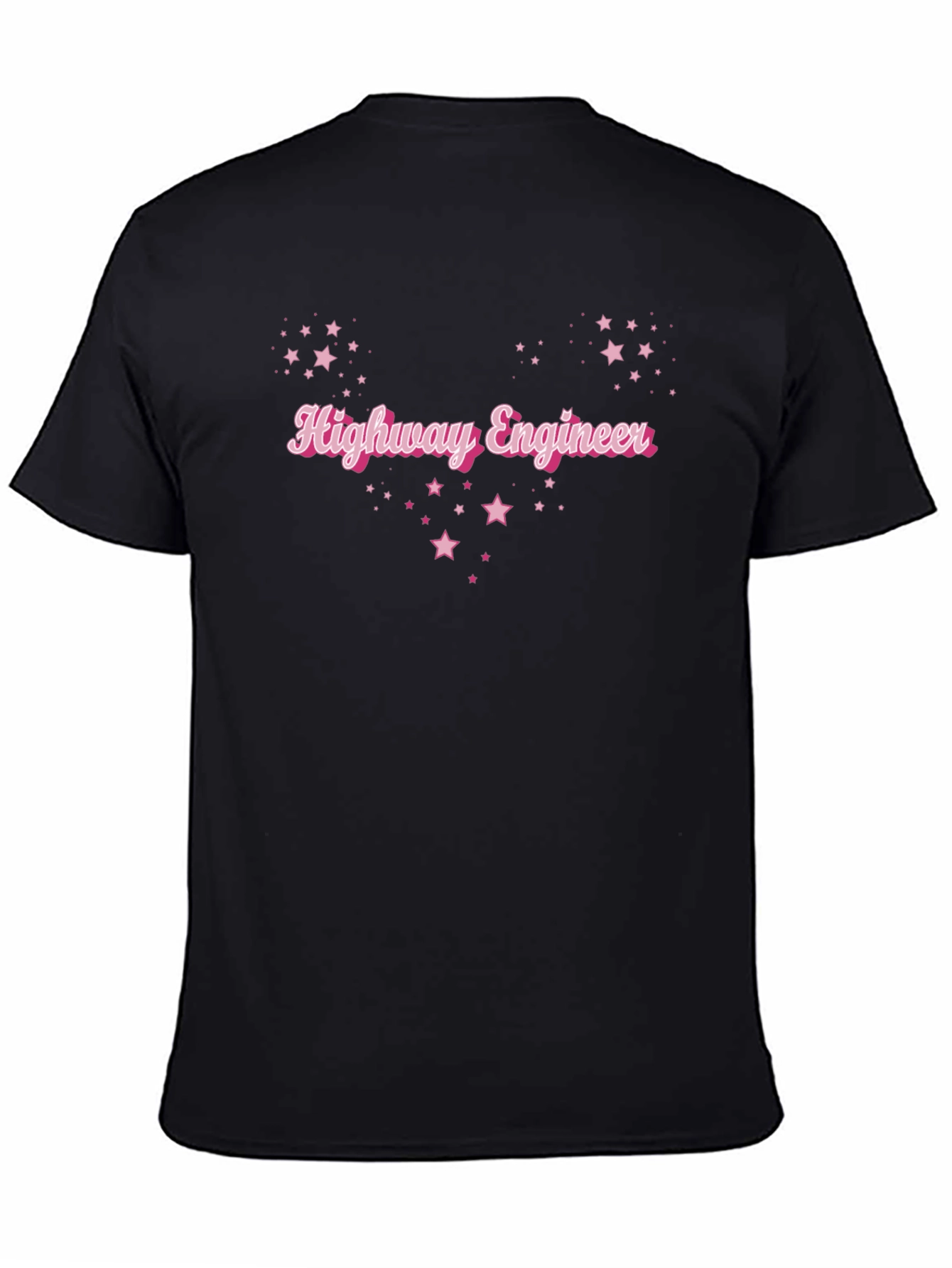 Highway Engineer Star Tee - Black Cotton Blend