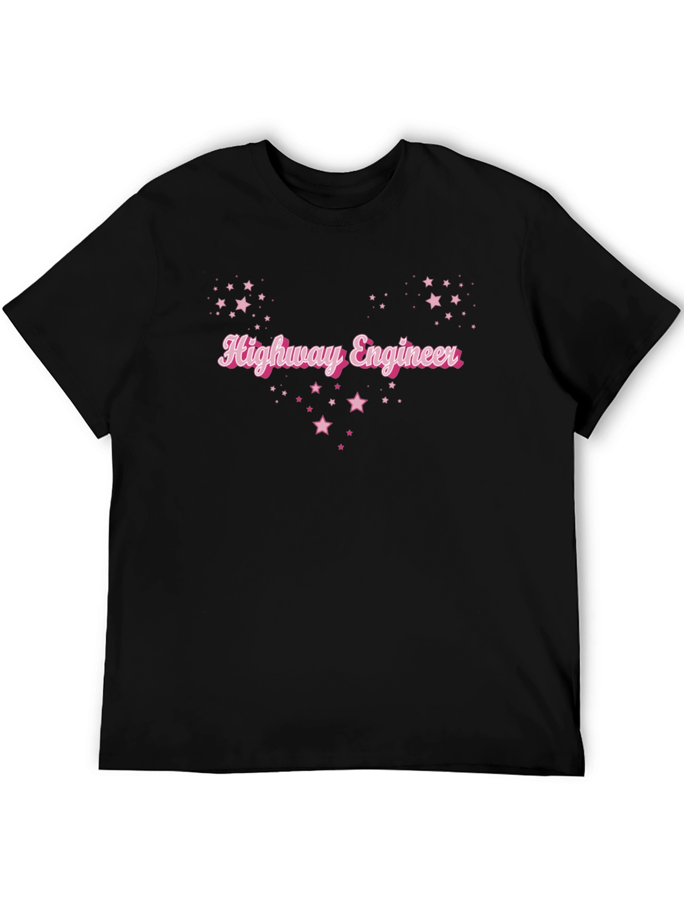 Highway Engineer Star Tee - Black Cotton Blend