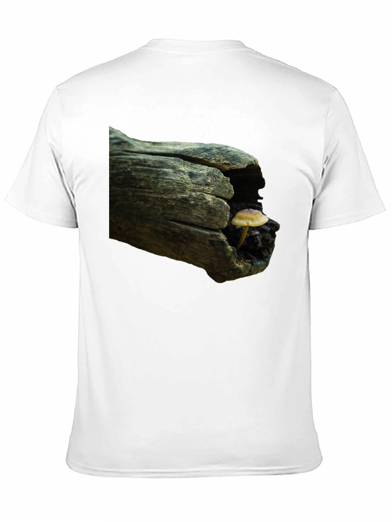 Mushroom Log Graphic Tee - Nature Inspired T-Shirt