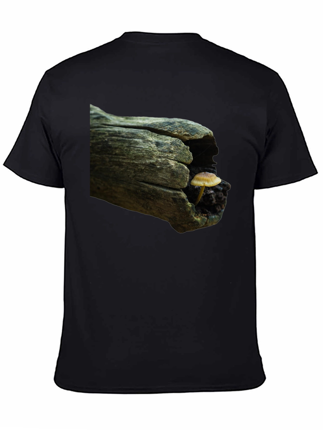 Mushroom Log Graphic Tee - Nature Inspired T-Shirt