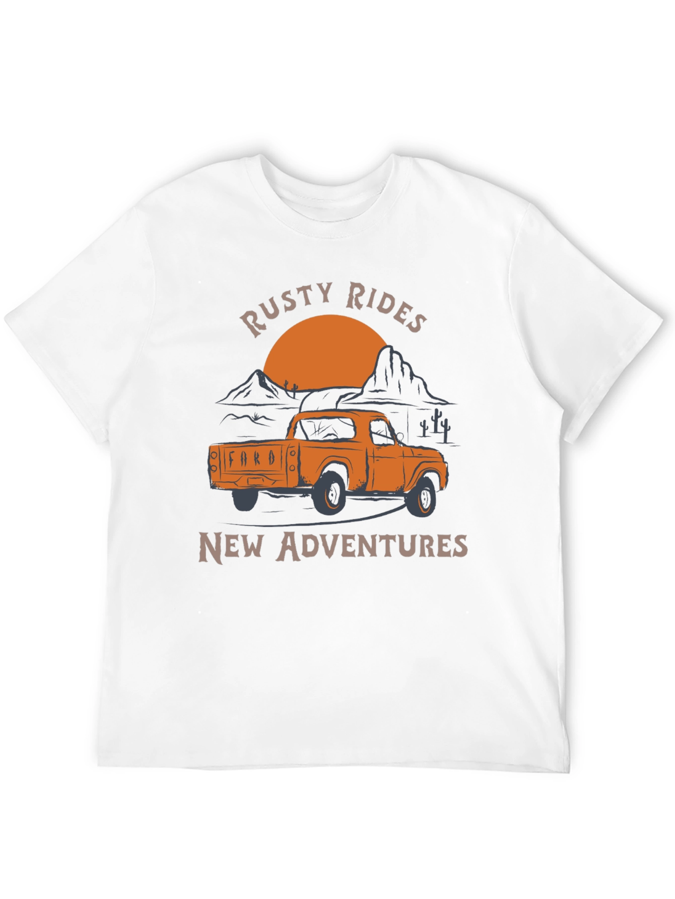 Rusty Rides Truck Graphic T-Shirt - Adventure Awaits!
