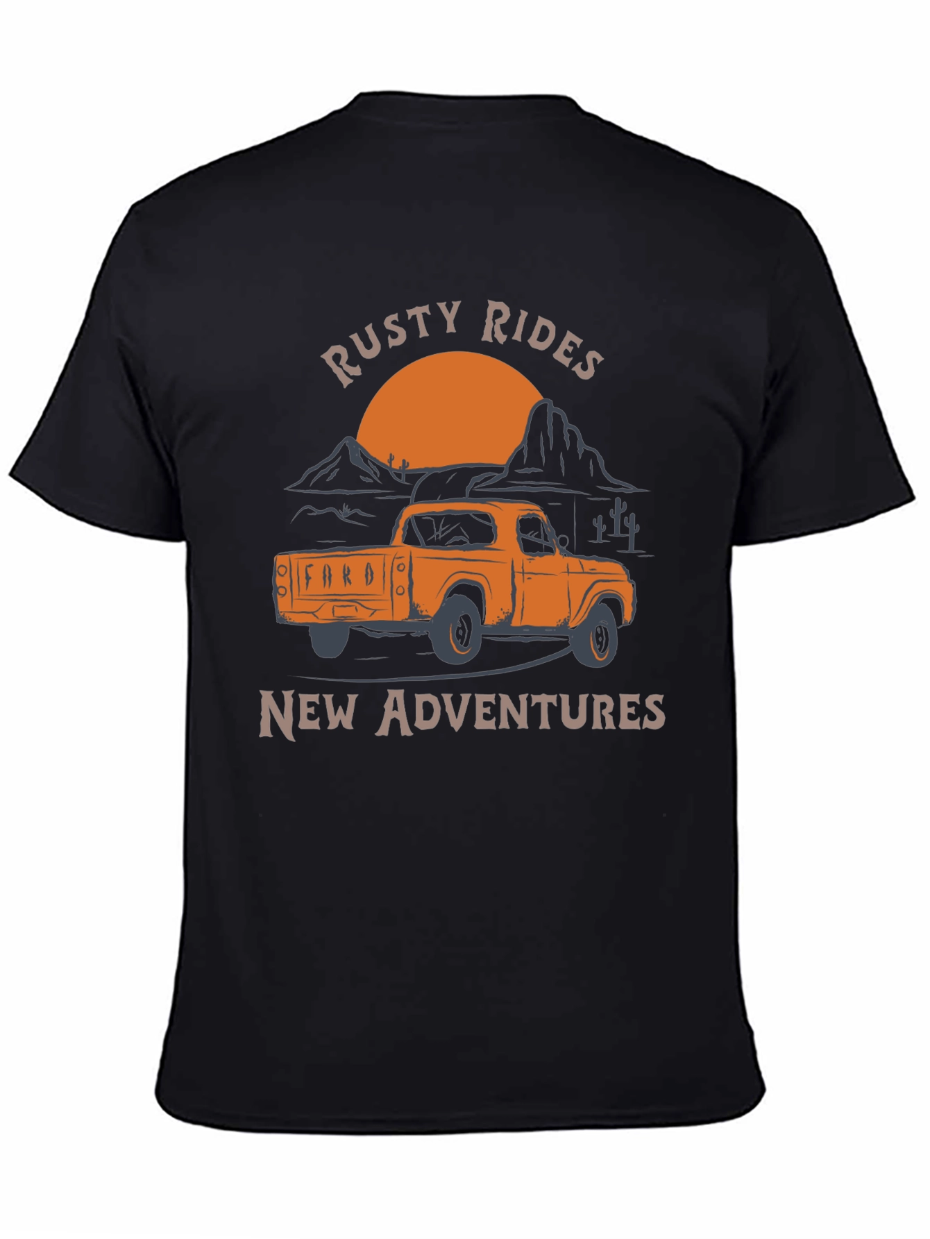 Rusty Rides Truck Graphic T-Shirt - Adventure Awaits!
