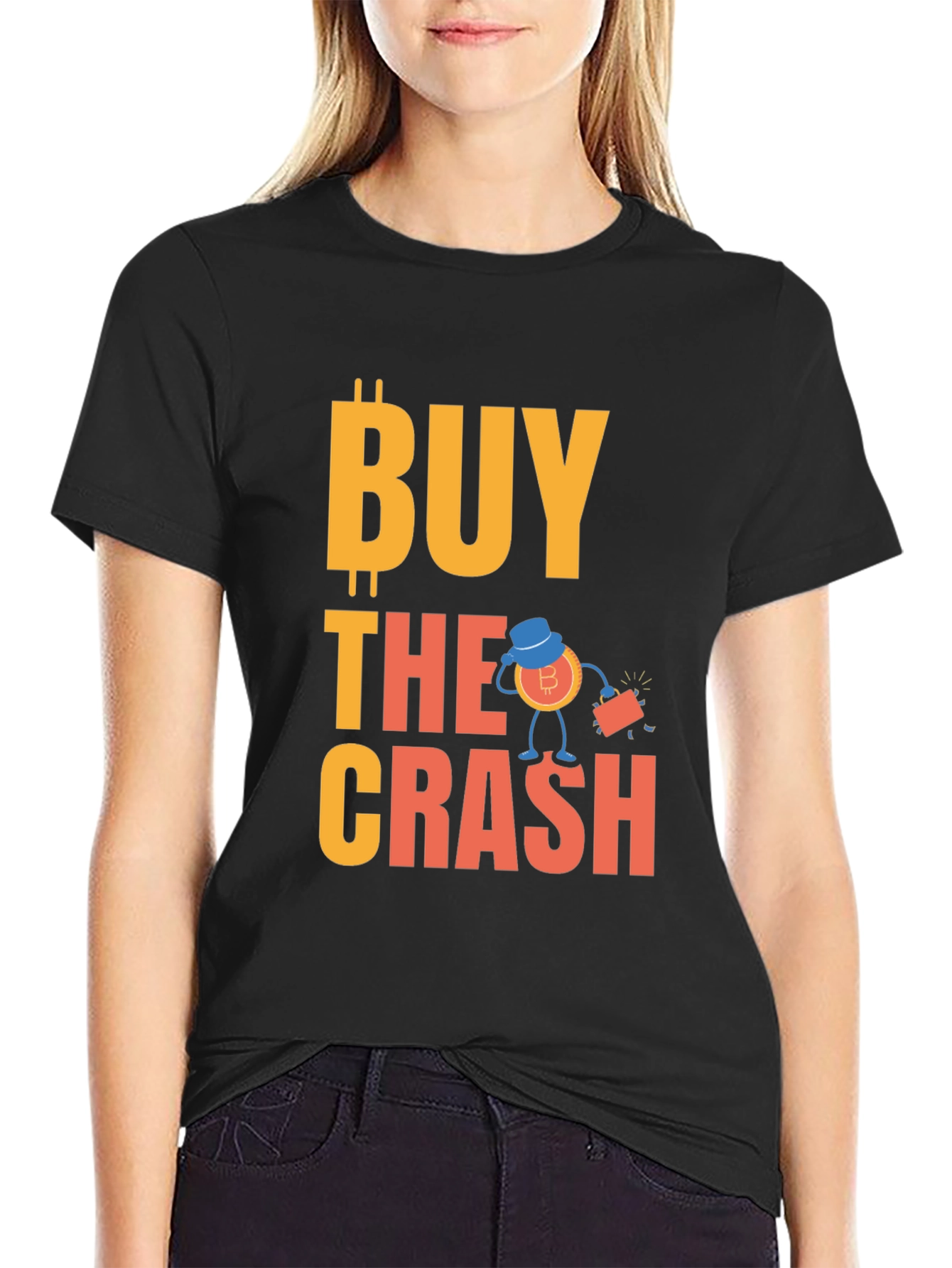 Buy the Crash Bitcoin Crypto T-Shirt