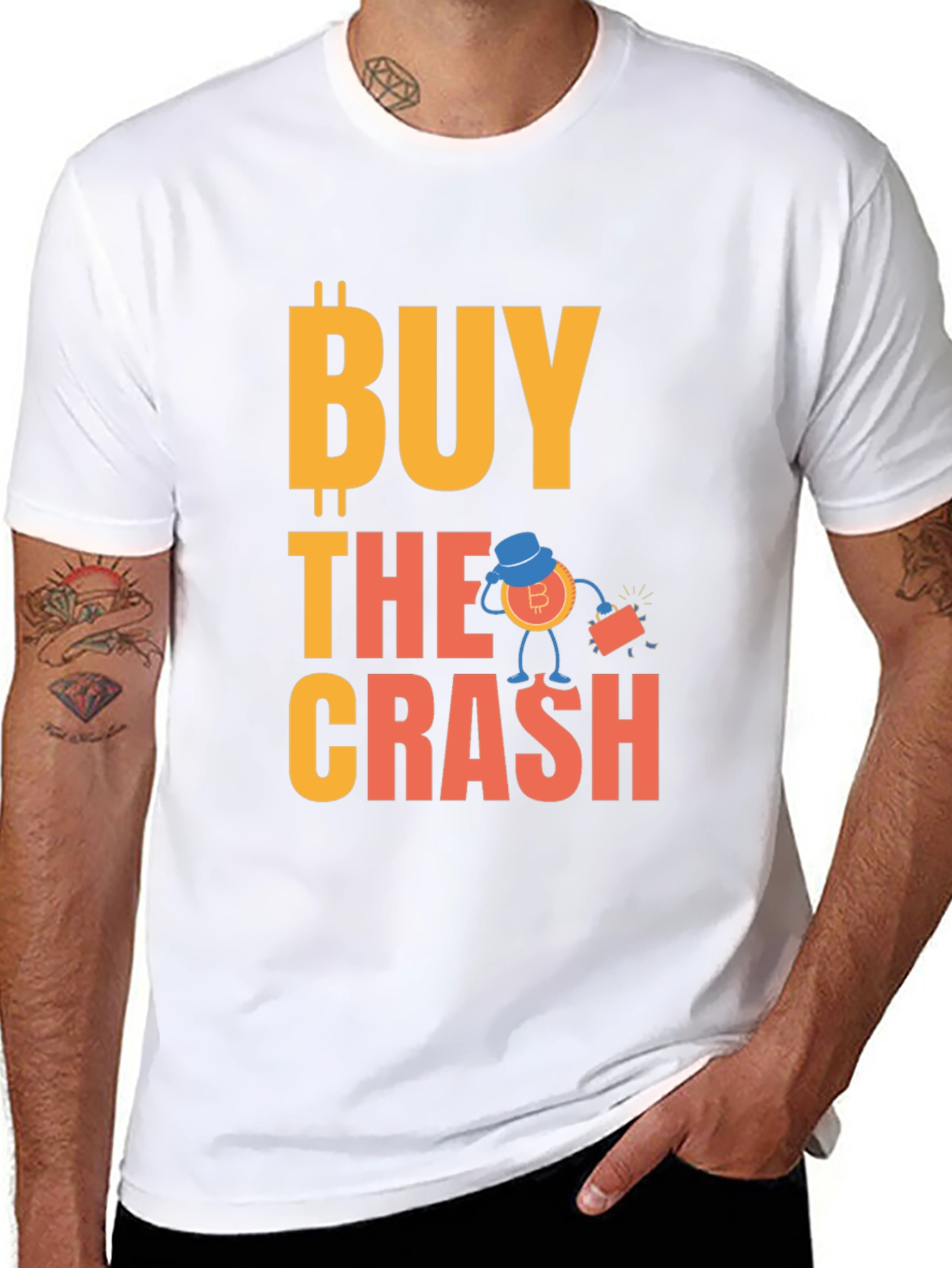 Buy the Crash Bitcoin Crypto T-Shirt