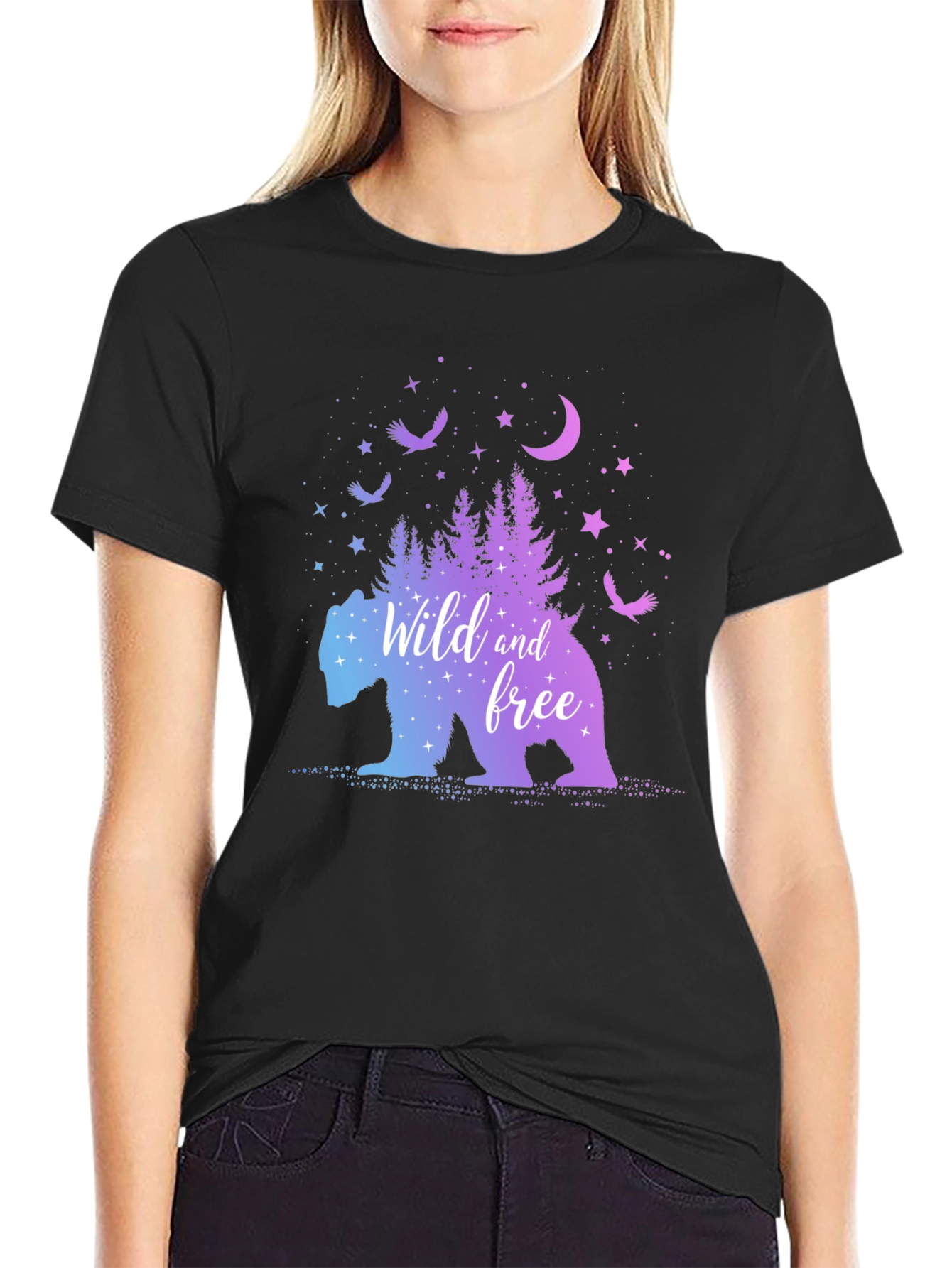 Wild and Free Bear Graphic Tee - Unisex