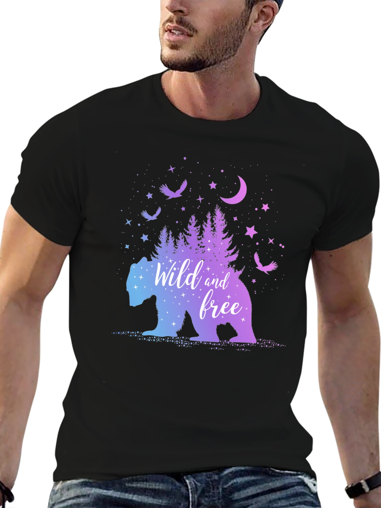 Wild and Free Bear Graphic Tee - Unisex