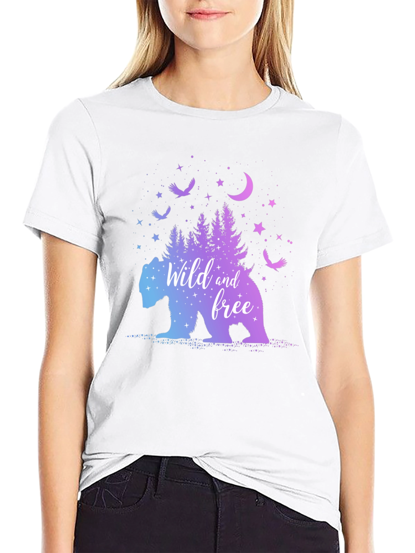 Wild and Free Bear Graphic Tee - Unisex