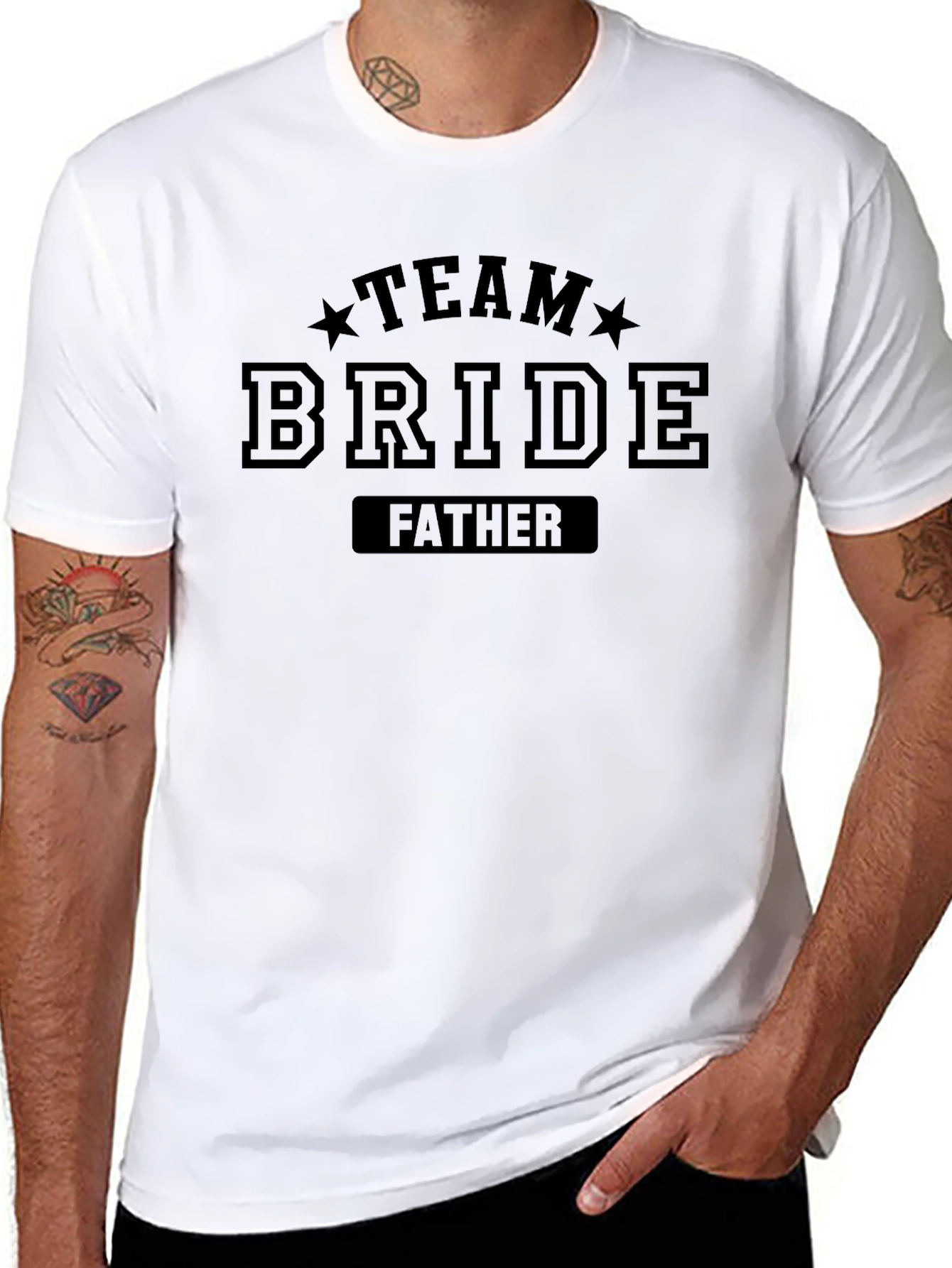 Team Bride Father T-Shirt - Wedding Support