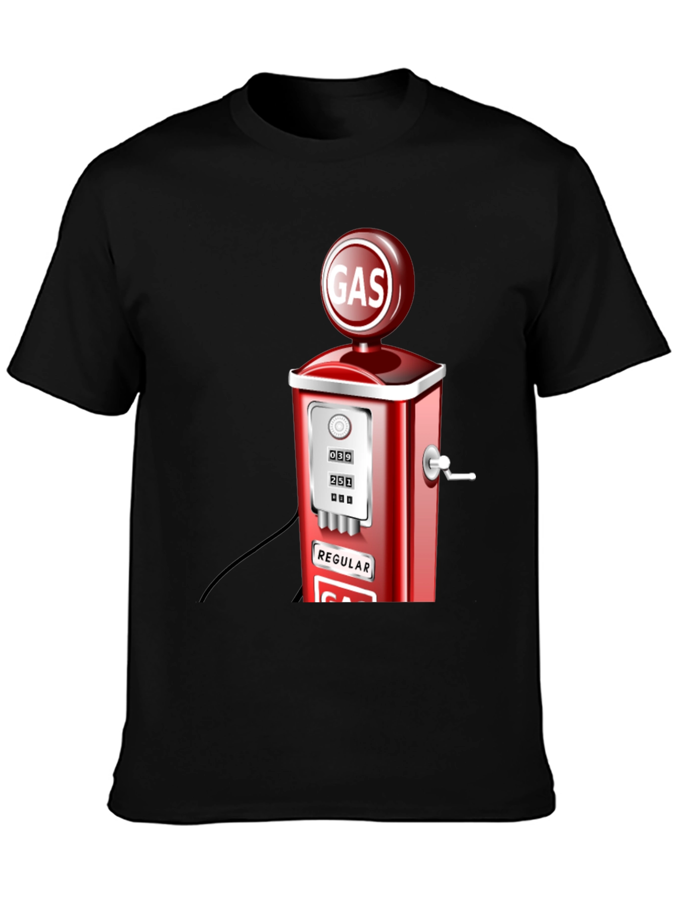 Retro Gas Pump Graphic T-Shirt