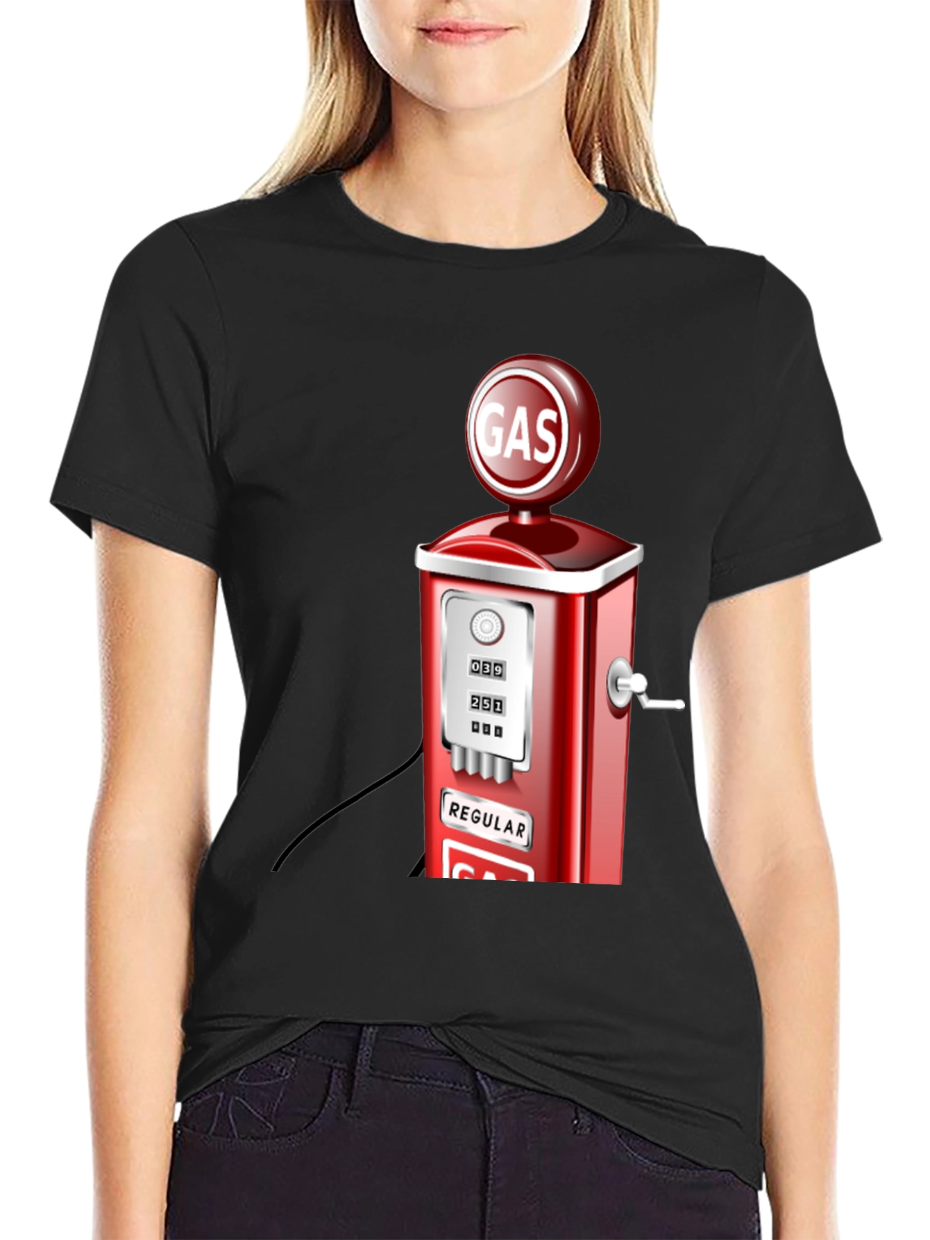 Retro Gas Pump Graphic T-Shirt