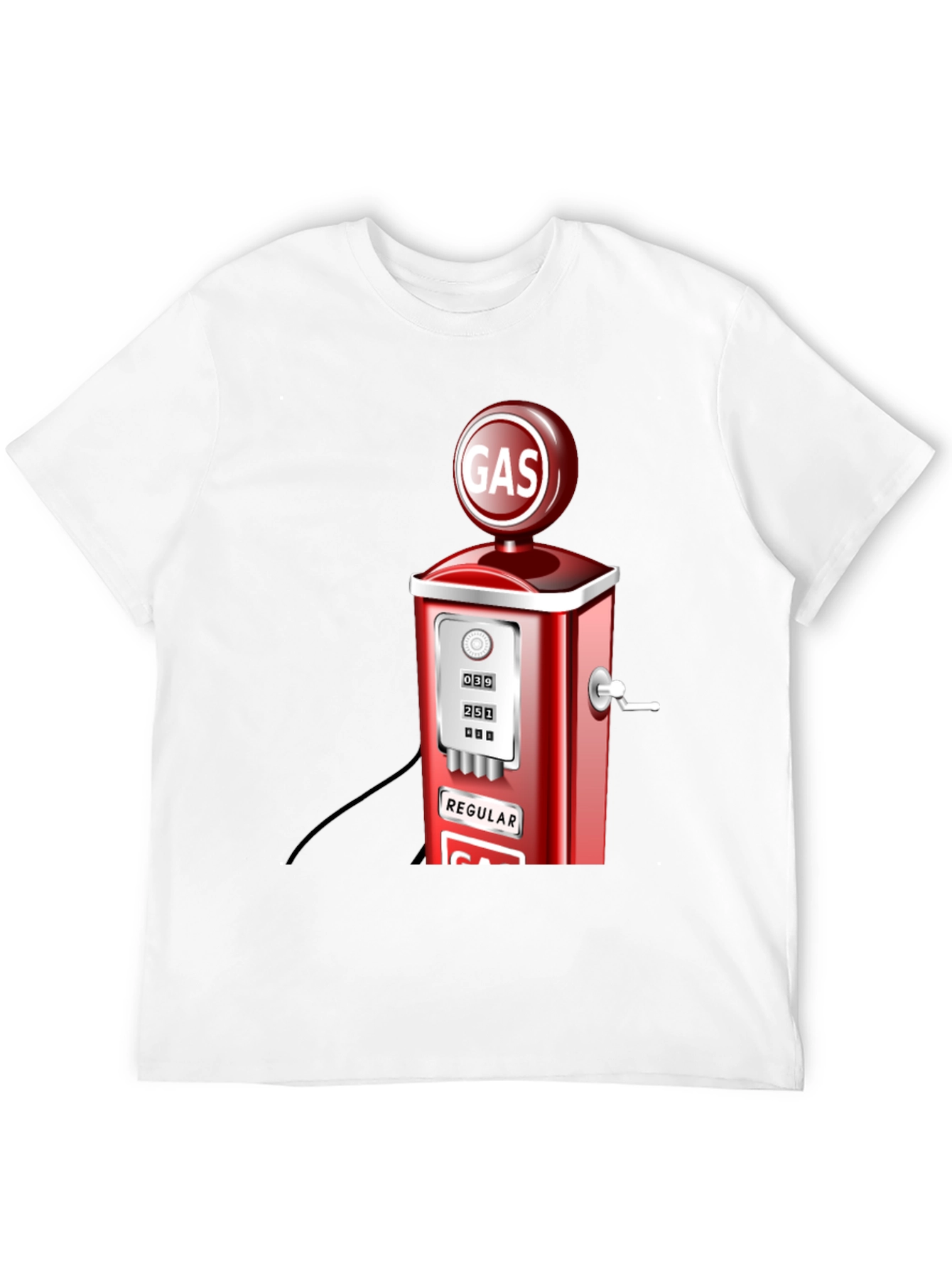 Retro Gas Pump Graphic T-Shirt