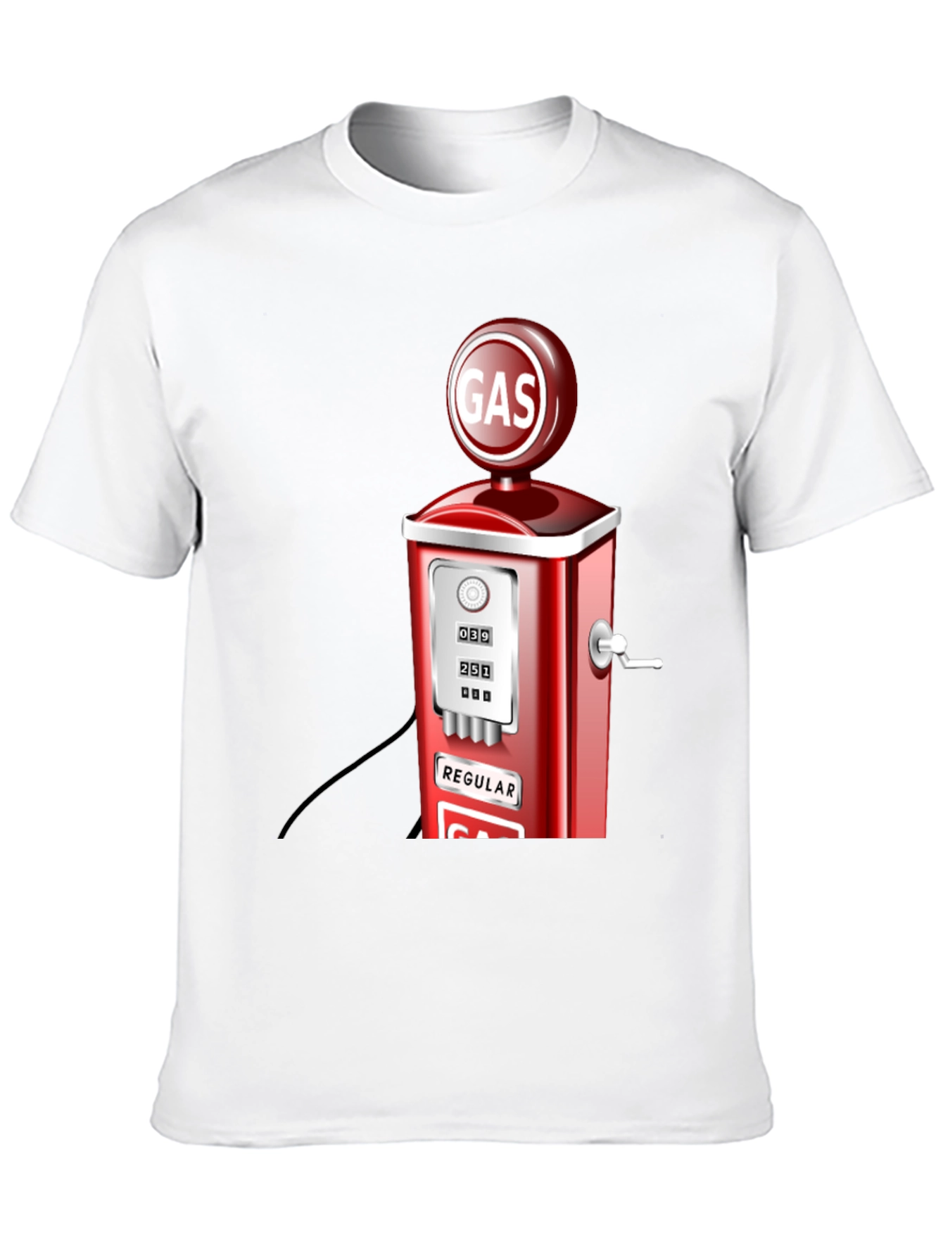 Retro Gas Pump Graphic T-Shirt