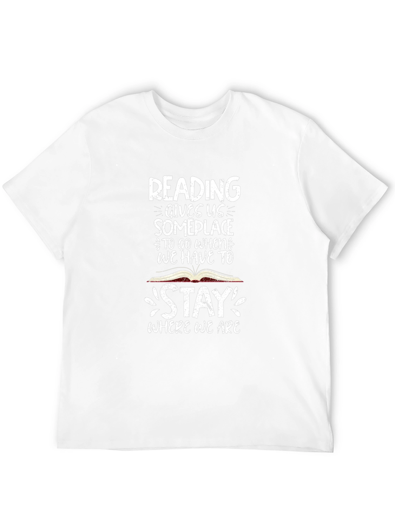 Reading Gives Us Someplace Black T-Shirt
