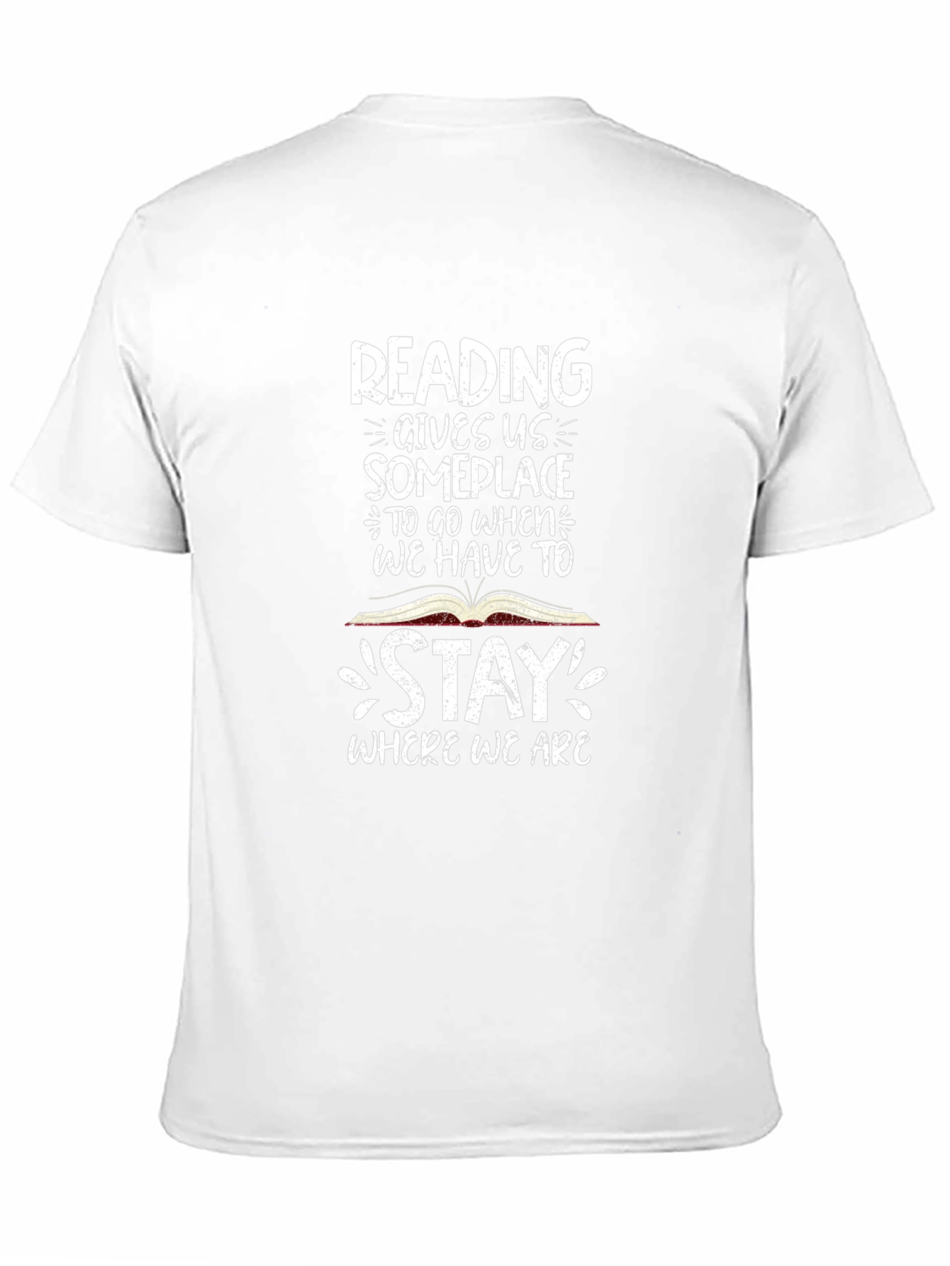 Reading Gives Us Someplace Black T-Shirt
