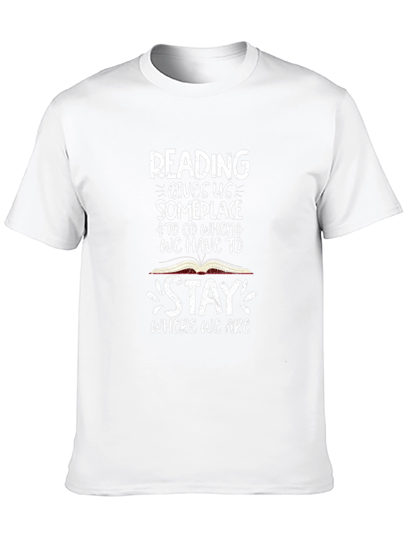Reading Gives Us Someplace Black T-Shirt