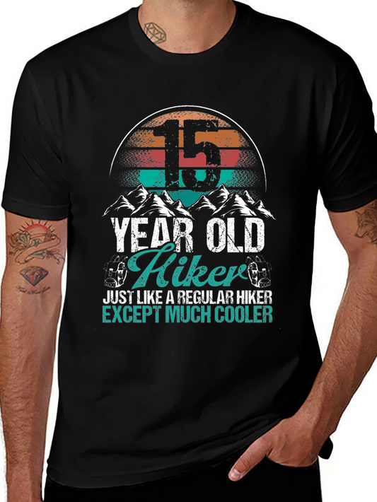 15 Year Old Hiker Tee: Cool Outdoor Adventure Shirt