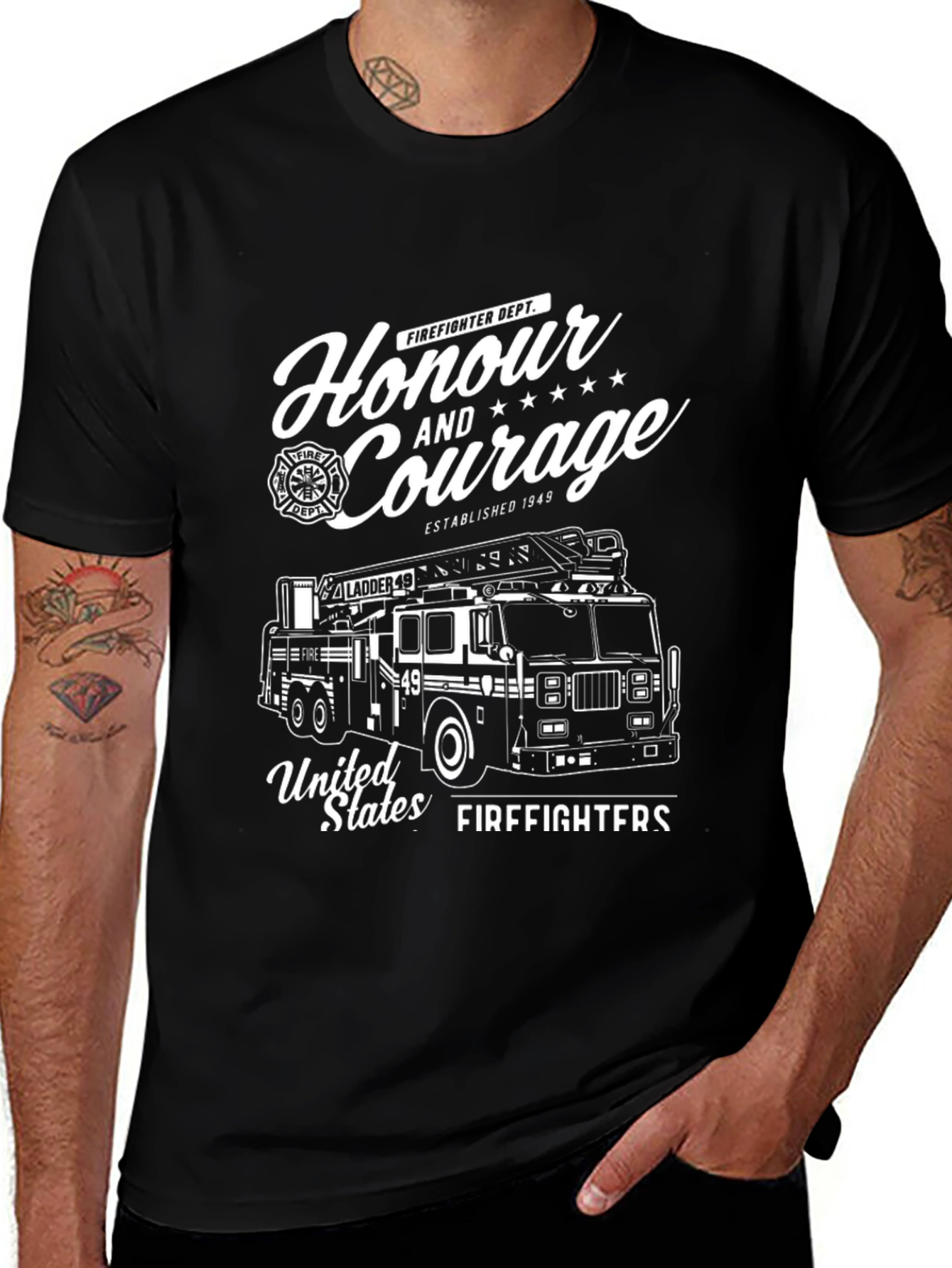 Honour and Courage Firefighter T-Shirt