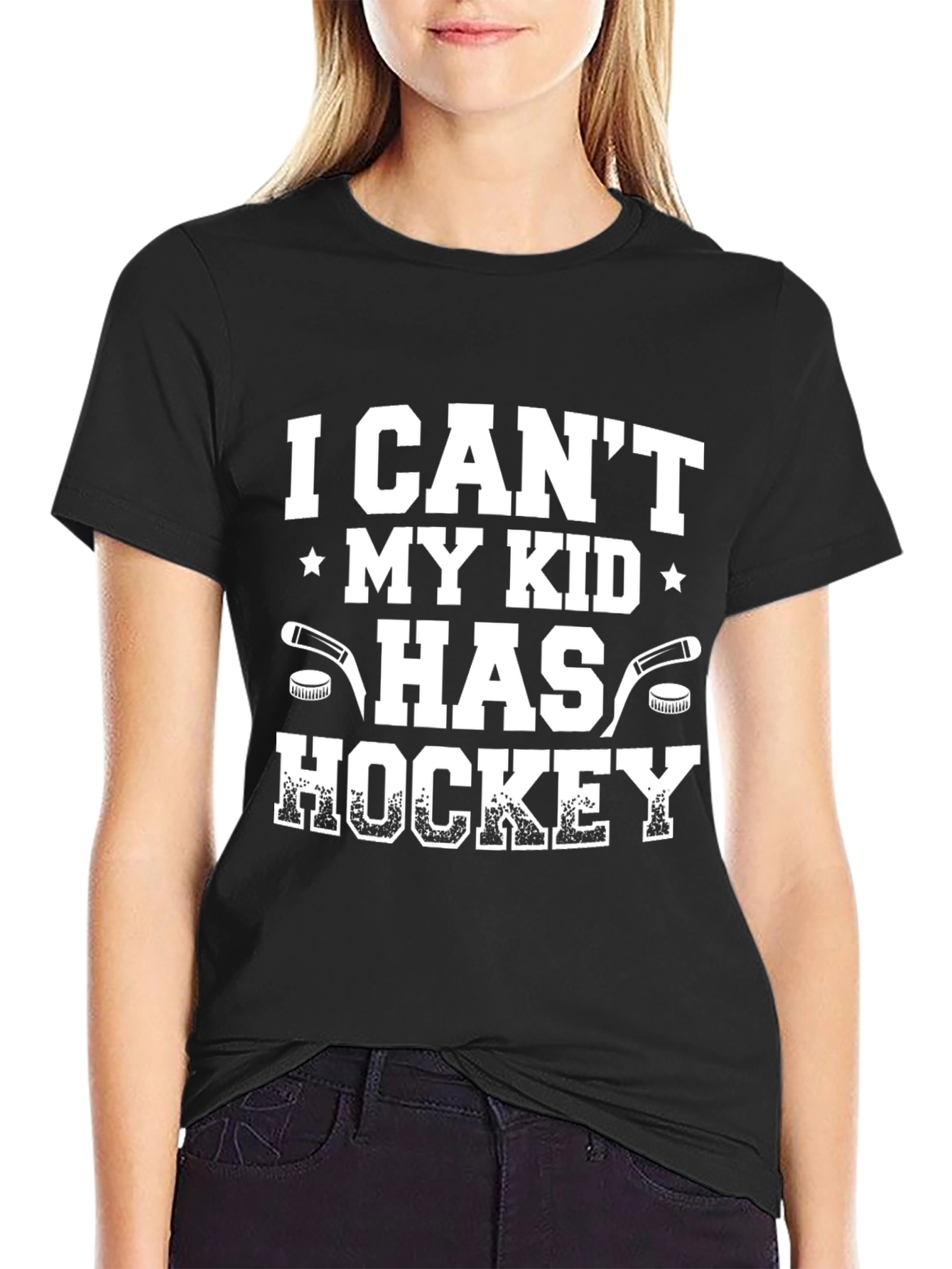 Hockey Dad T-Shirt: I Cant My Kid Has Hockey