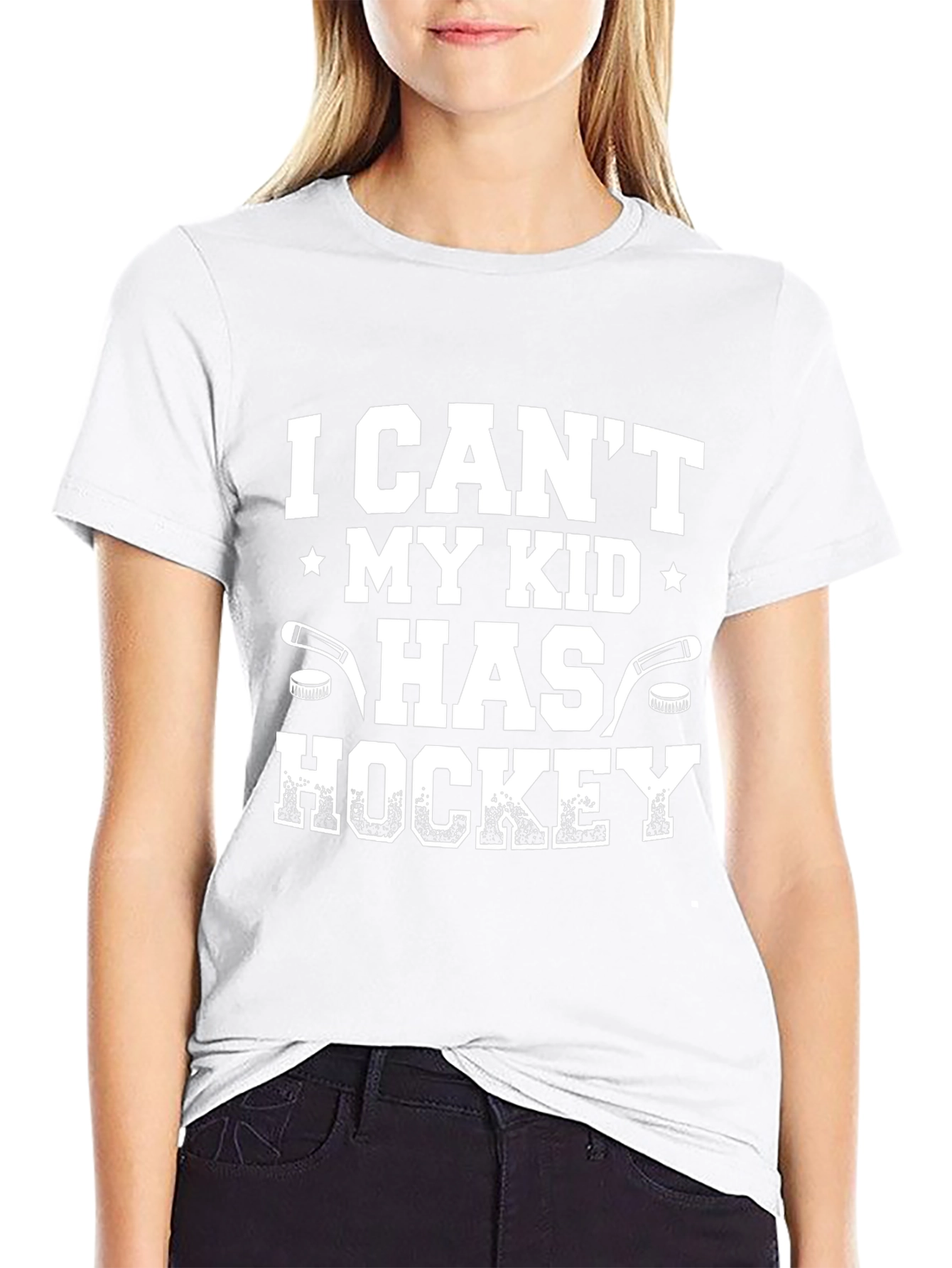 Hockey Dad T-Shirt: I Cant My Kid Has Hockey