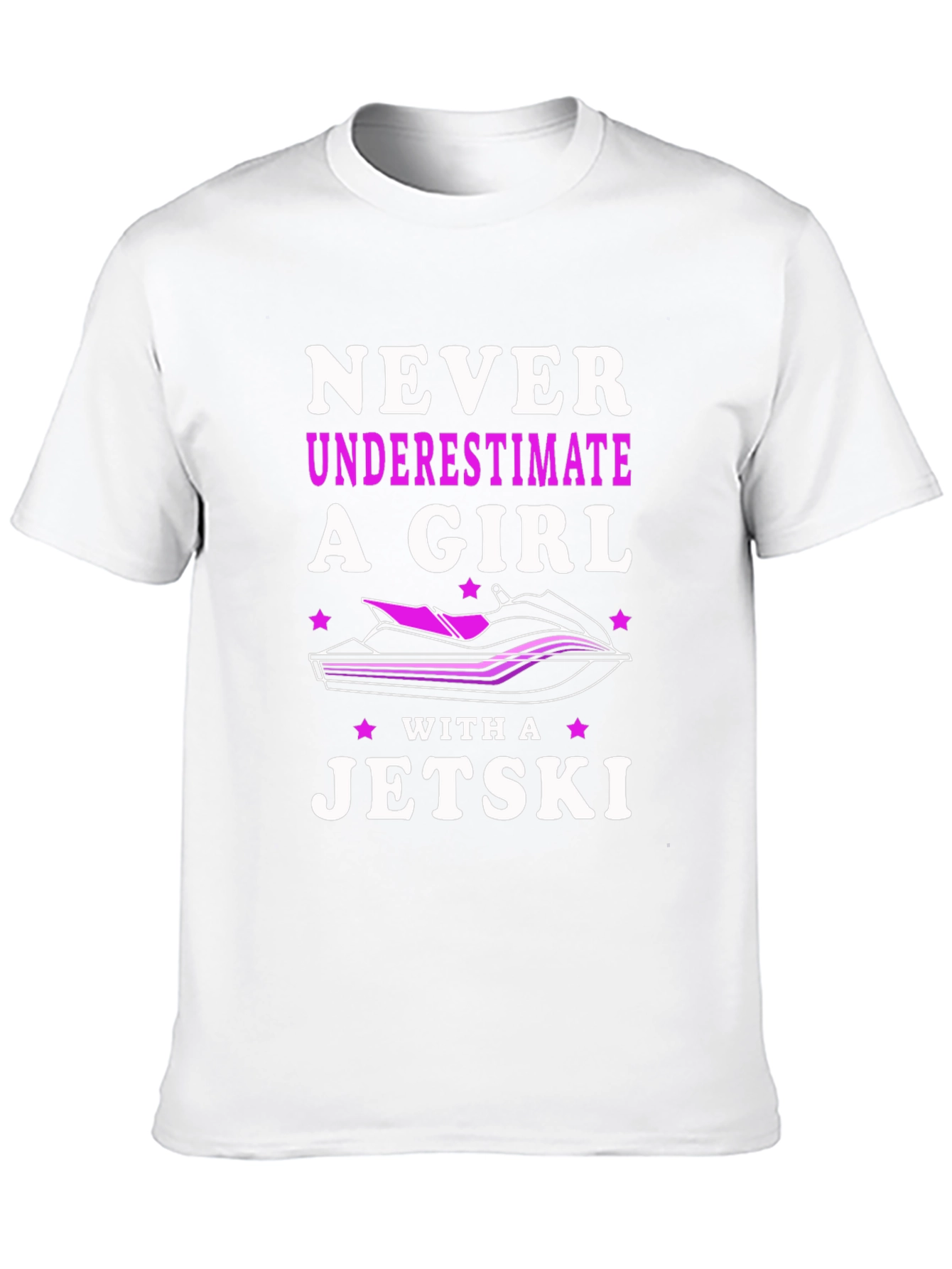 Never Underestimate a Girl with a Jet Ski T-Shirt