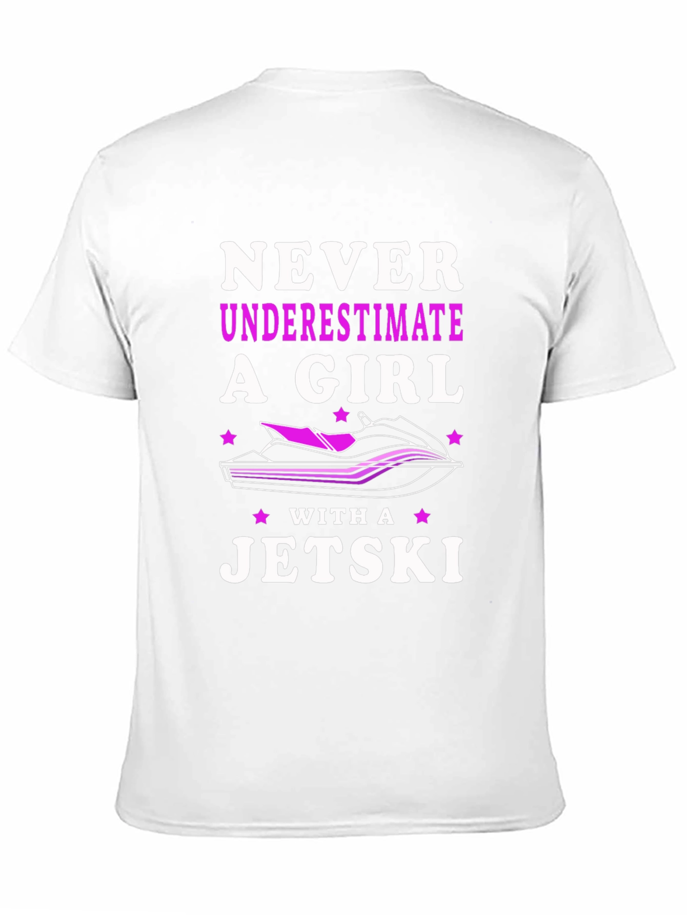 Never Underestimate a Girl with a Jet Ski T-Shirt