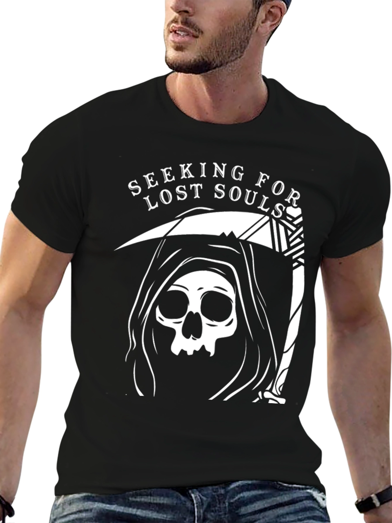 Seeking Lost Souls Grim Reaper Graphic Tee