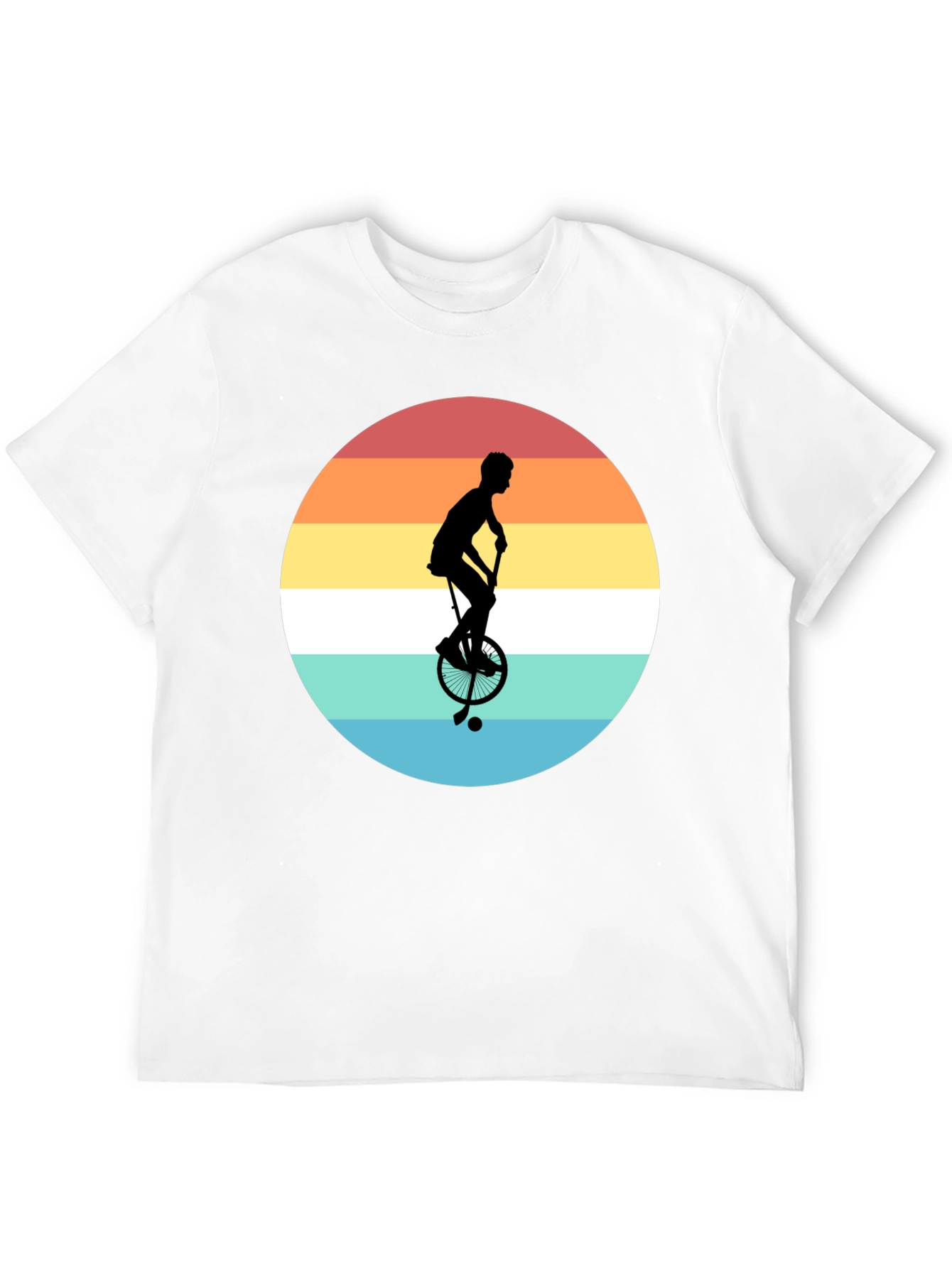 Retro Unicycle Sunset T-Shirt