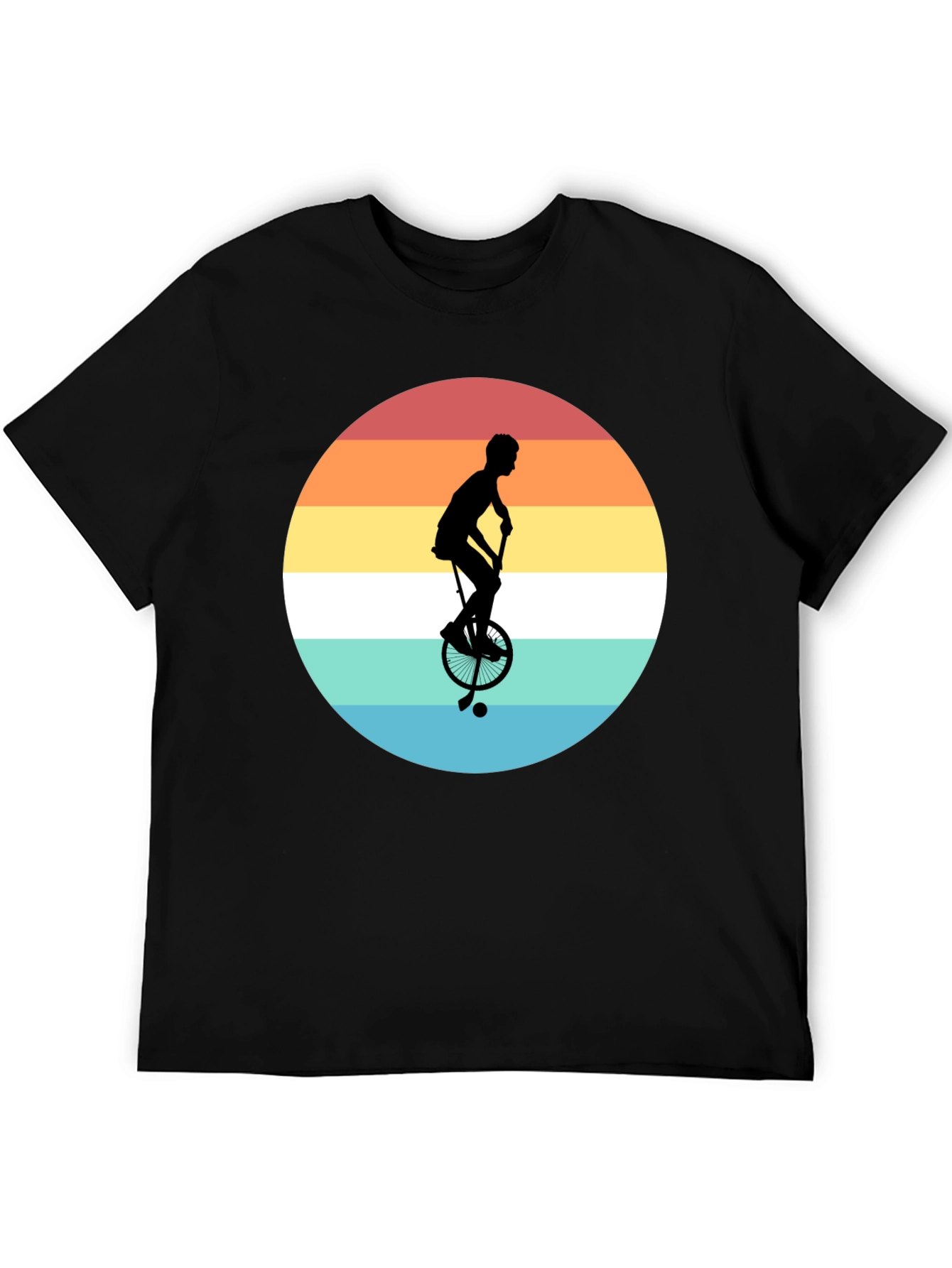 Retro Unicycle Sunset T-Shirt
