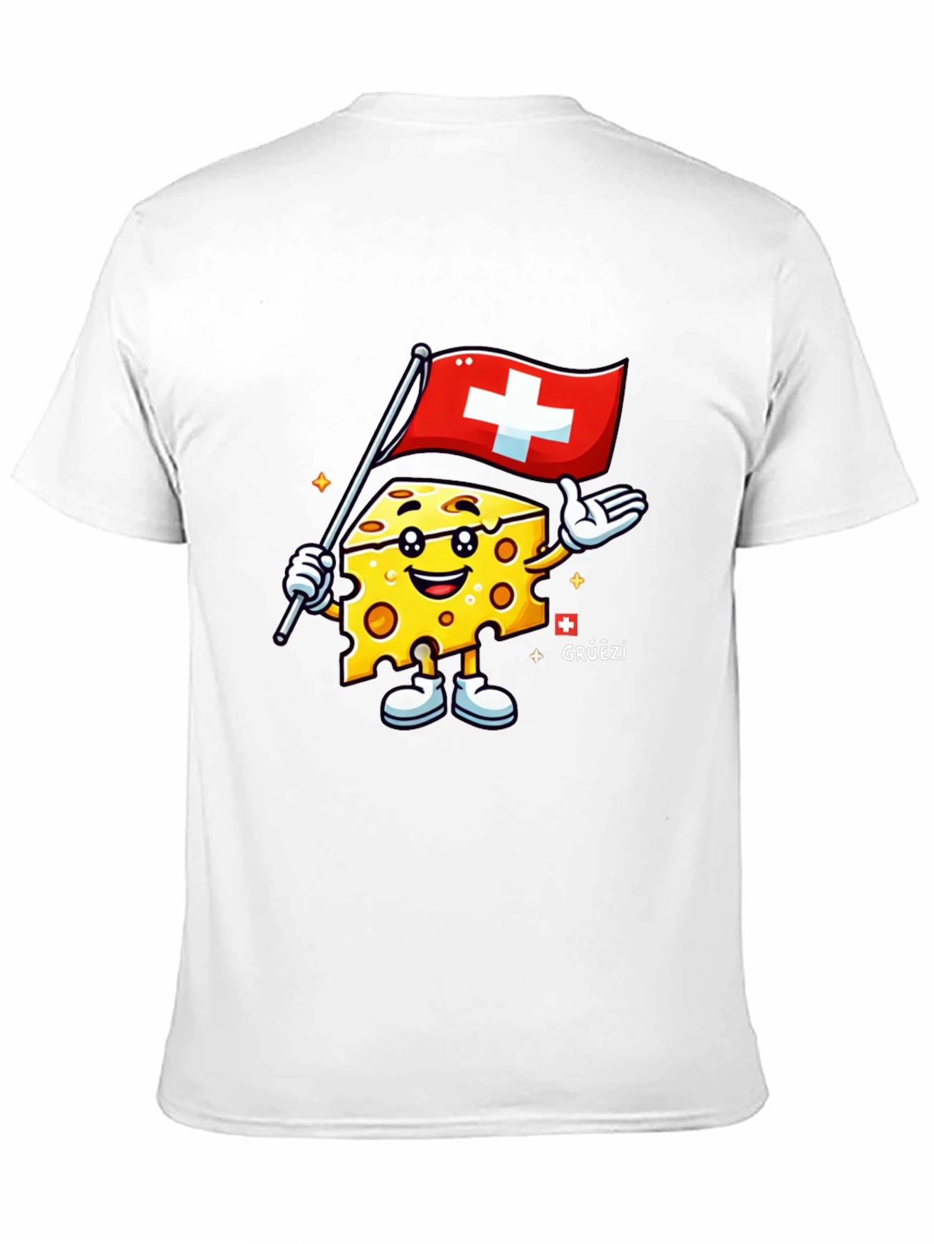 Swiss Cheese Cartoon T-Shirt