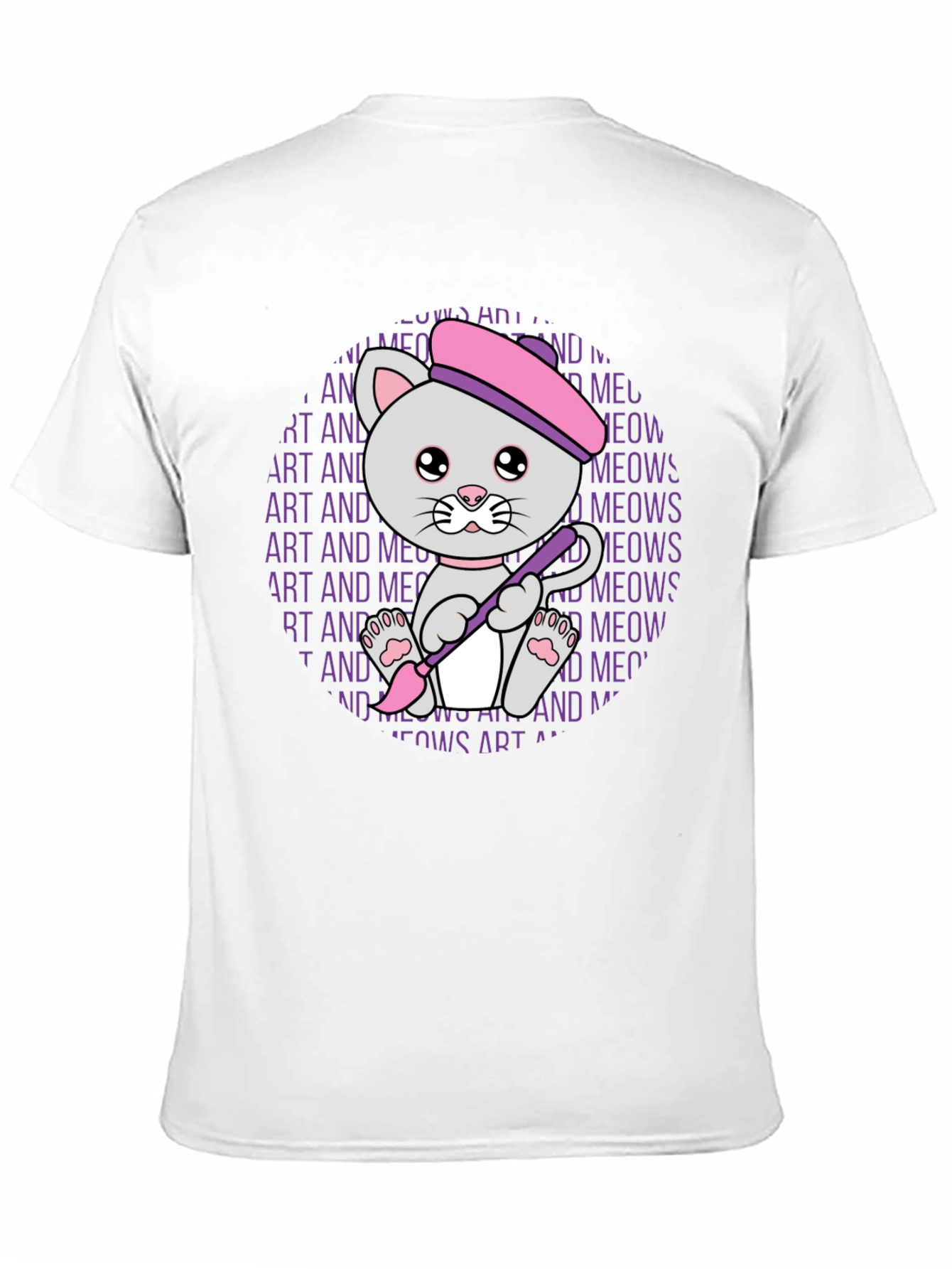 Art Cat T-Shirt - Meows Art
