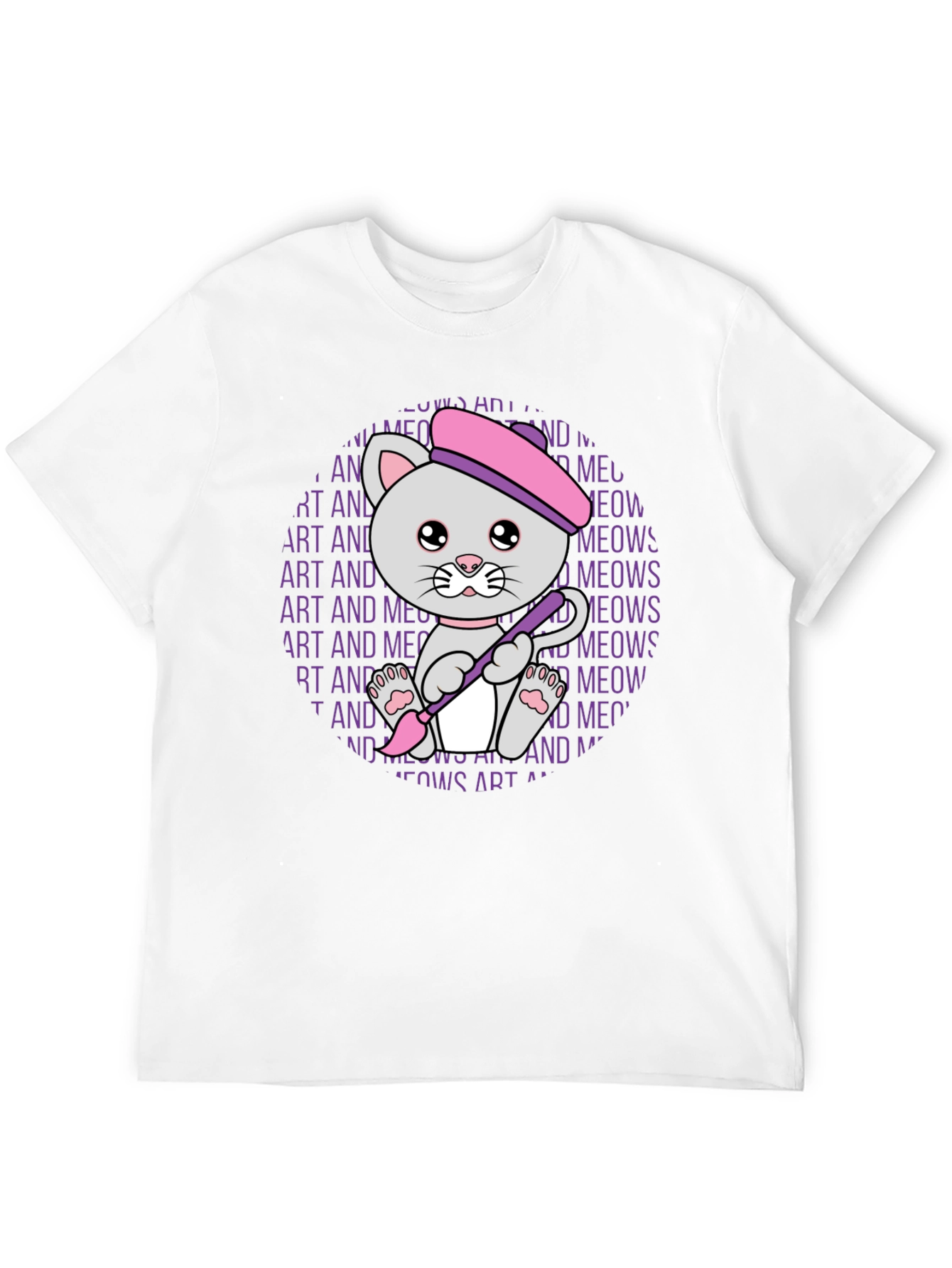 Art Cat T-Shirt - Meows Art