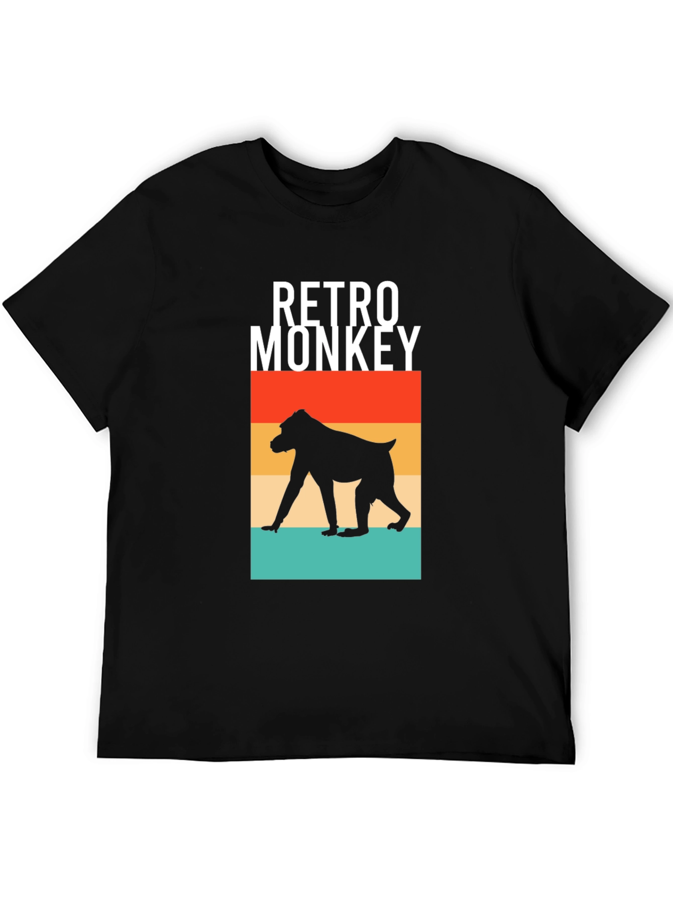 Retro Monkey Graphic Tee - Classic Cool