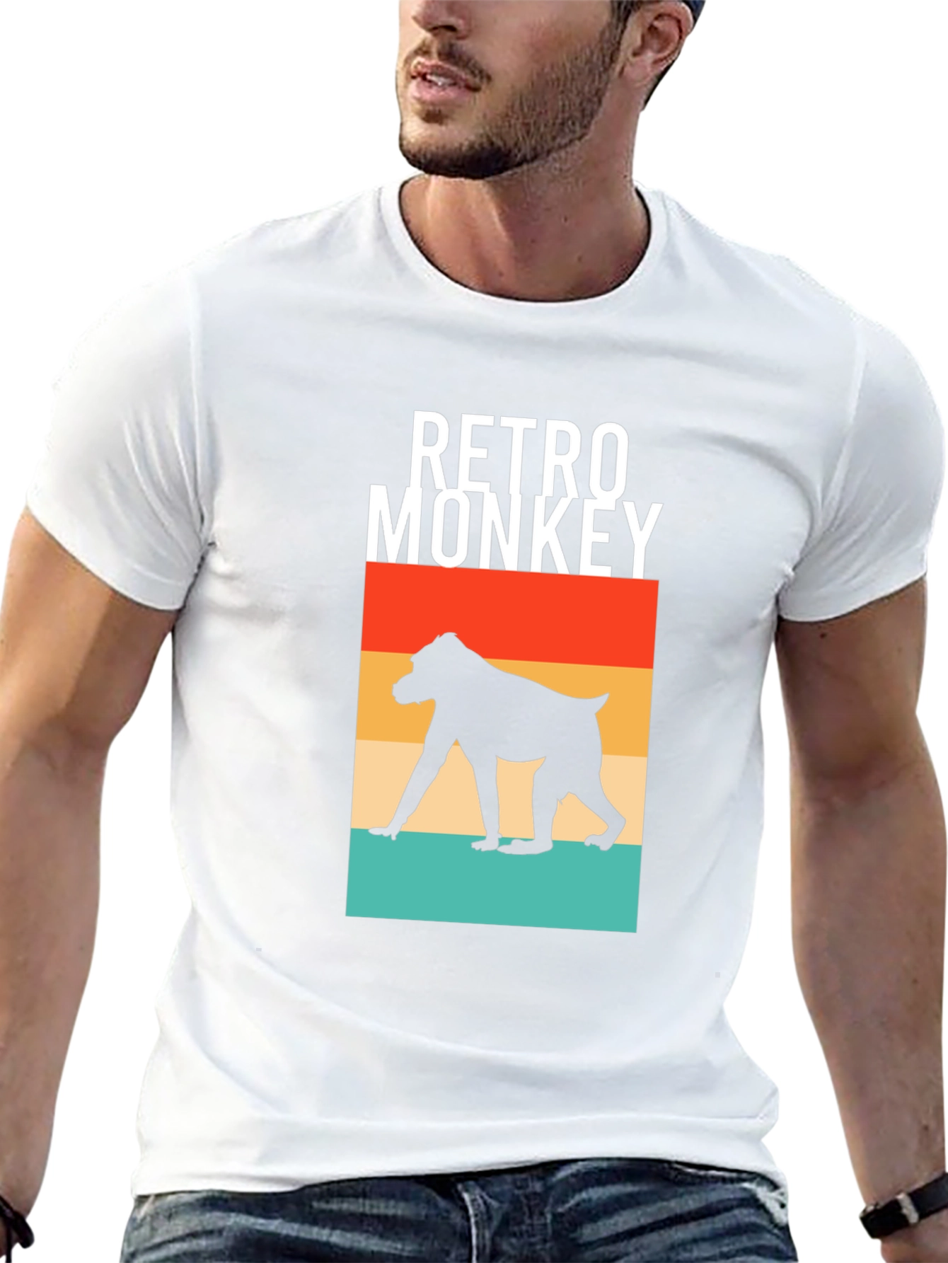 Retro Monkey Graphic Tee - Classic Cool