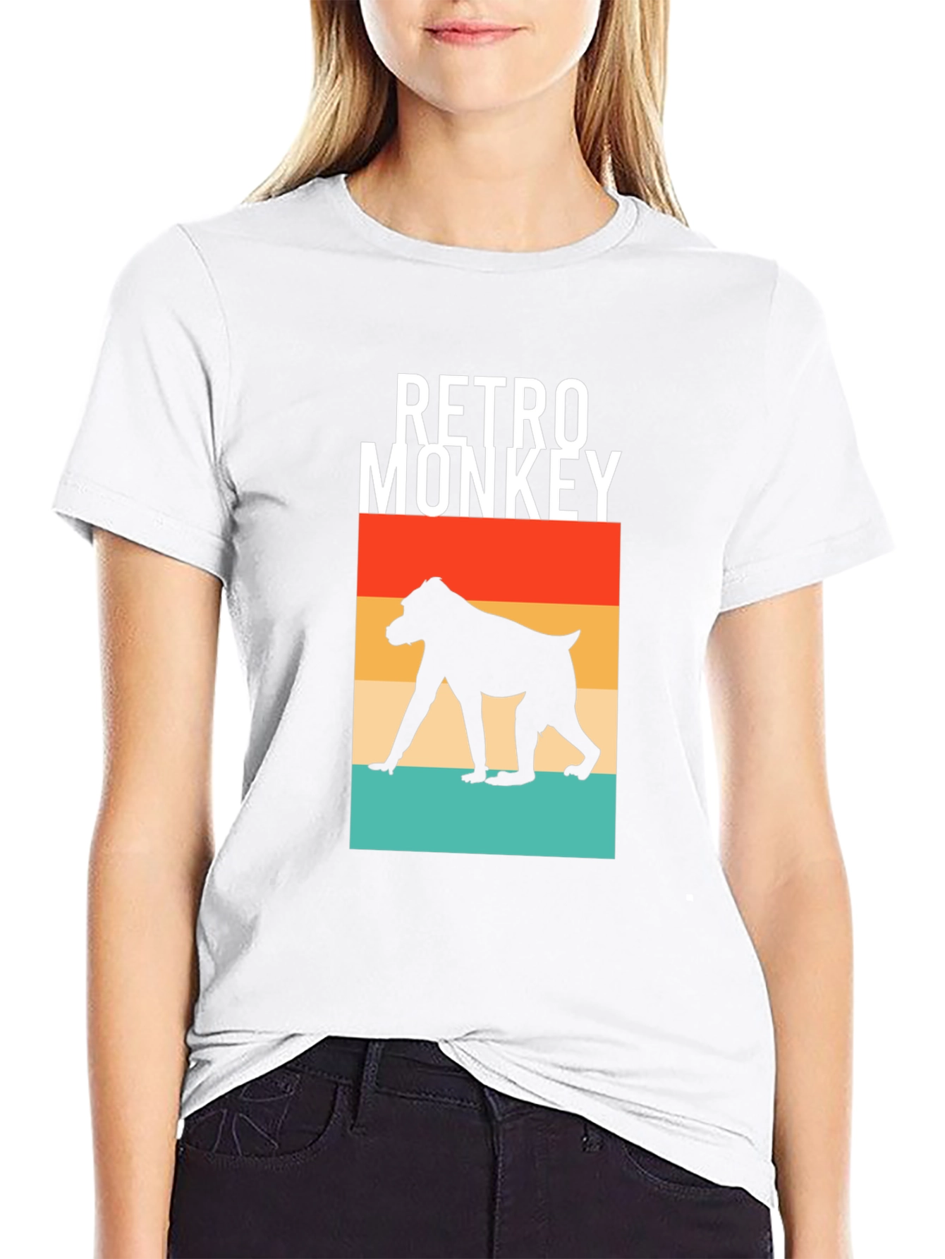 Retro Monkey Graphic Tee - Classic Cool