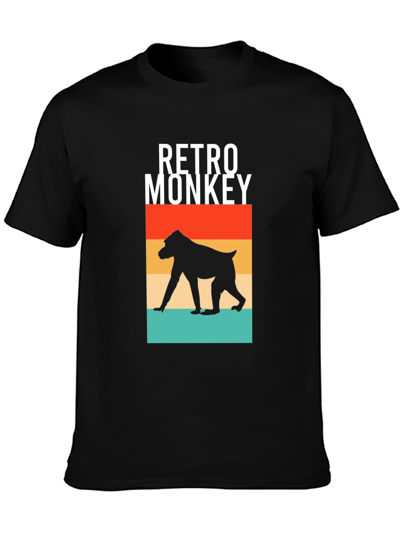 Retro Monkey Graphic Tee - Classic Cool