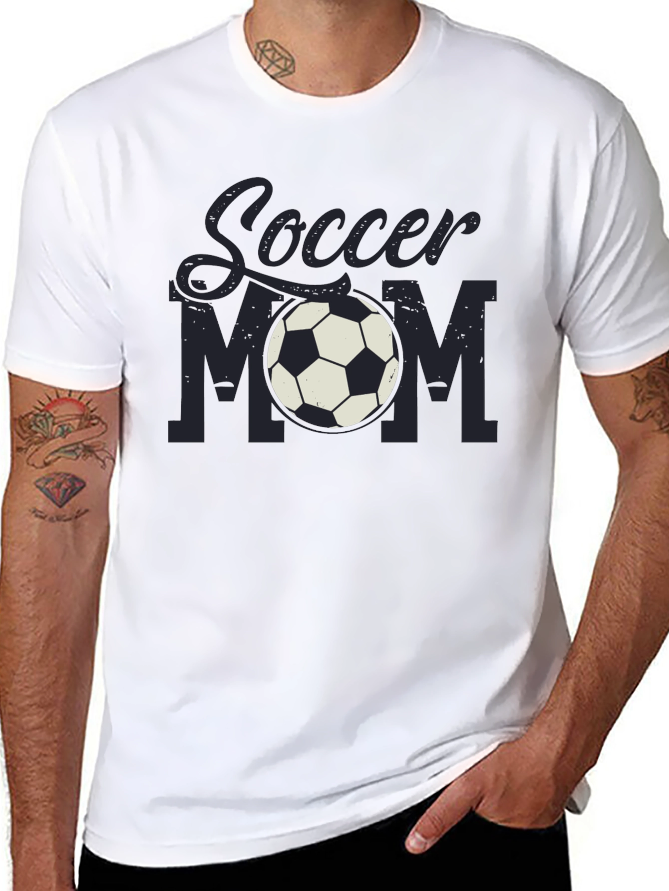 Soccer Mom Graphic T-Shirt - Black