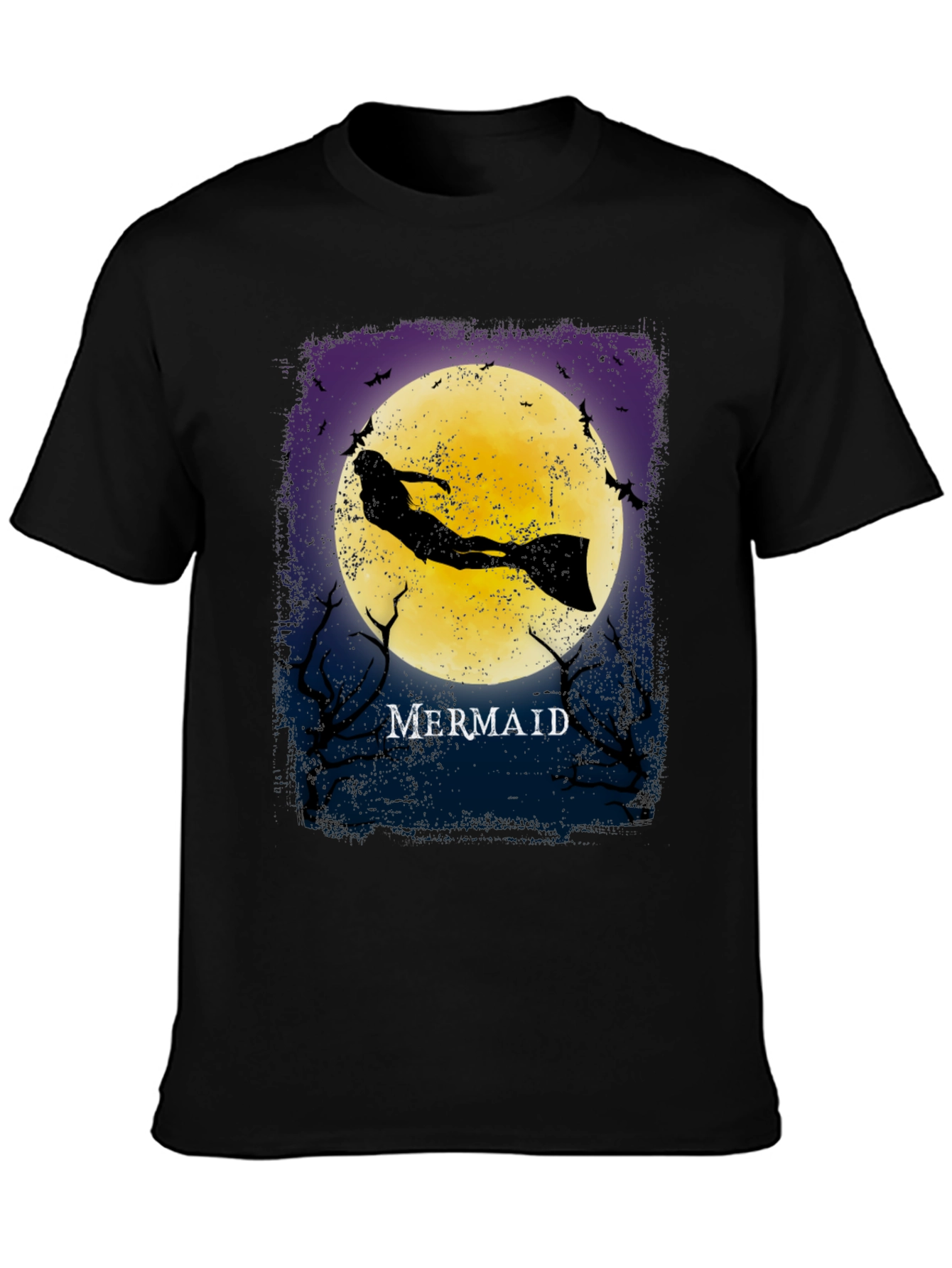 Mermaid Silhouette Graphic T-Shirt