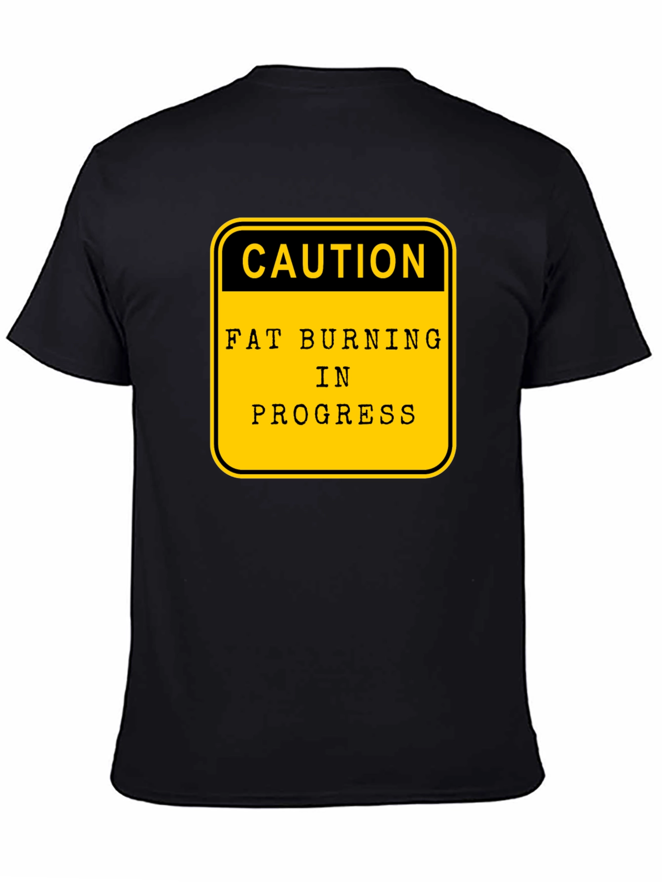 Caution Fat Burning in Progress Graphic Tee