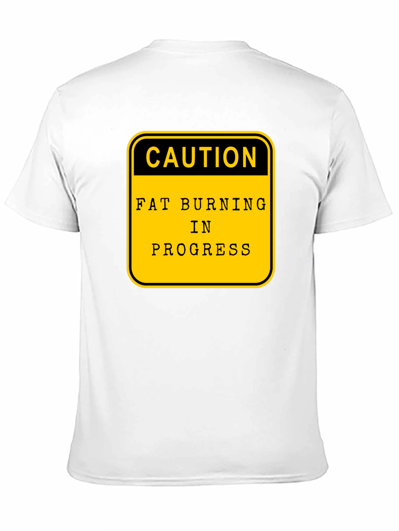 Caution Fat Burning in Progress Graphic Tee