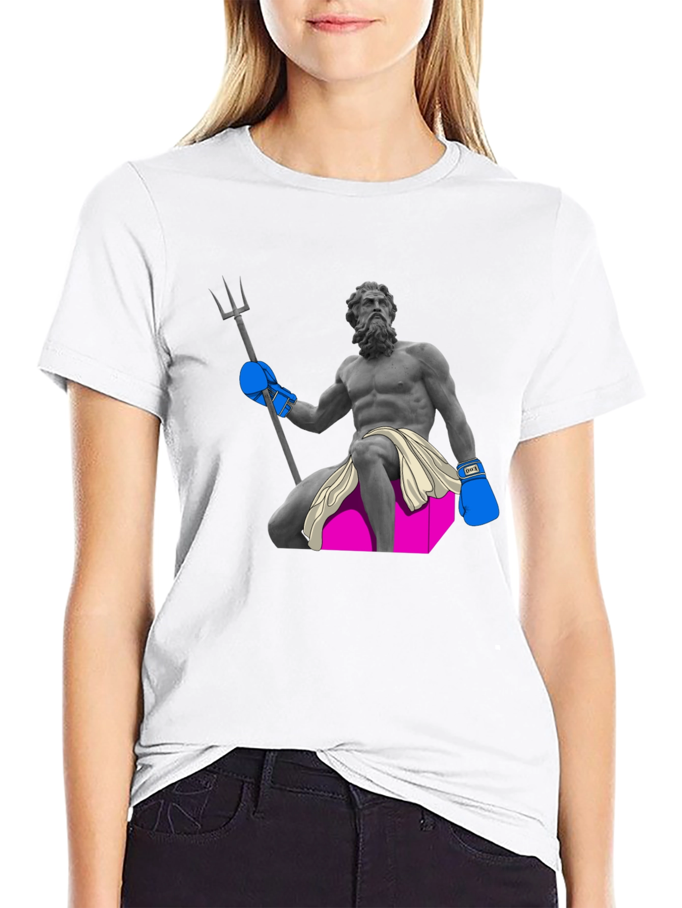 Neptune Boxer Black Graphic Tee