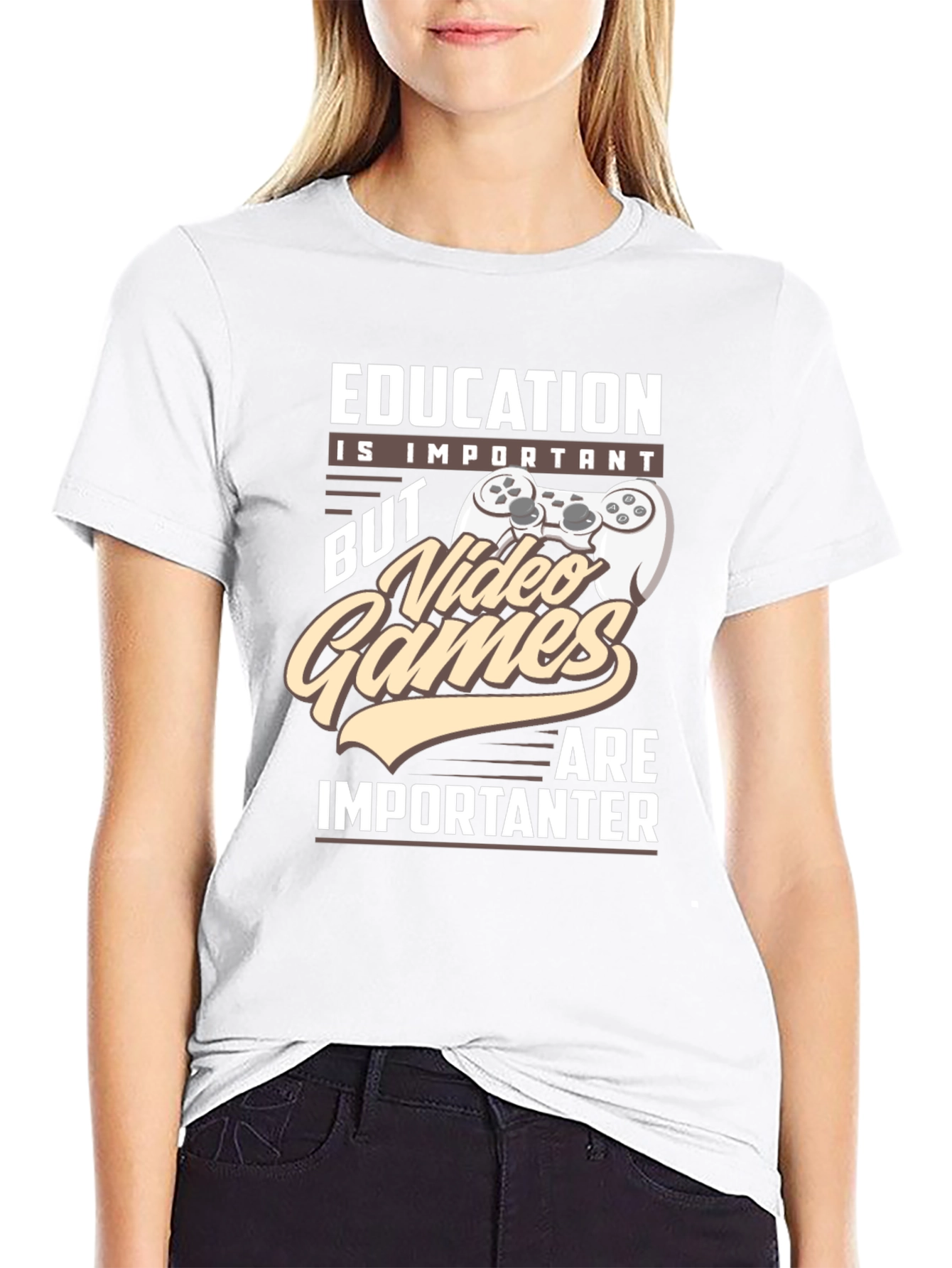 Education is Important Video Games T-Shirt